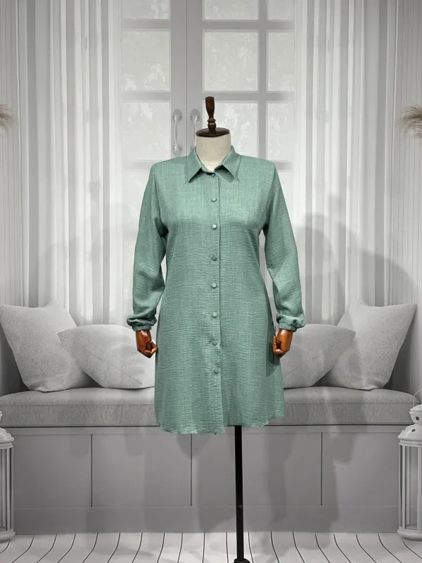 HESNA 5345 TUNİK - MİNT - (Asorti: 48-56)