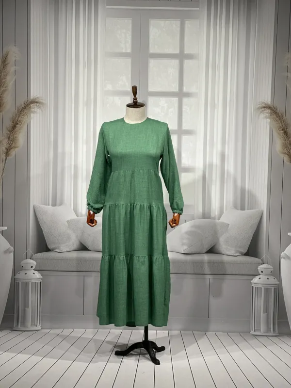 HESNA 8322 ELBİSE - BENETTON - (Asorti: 3-5)