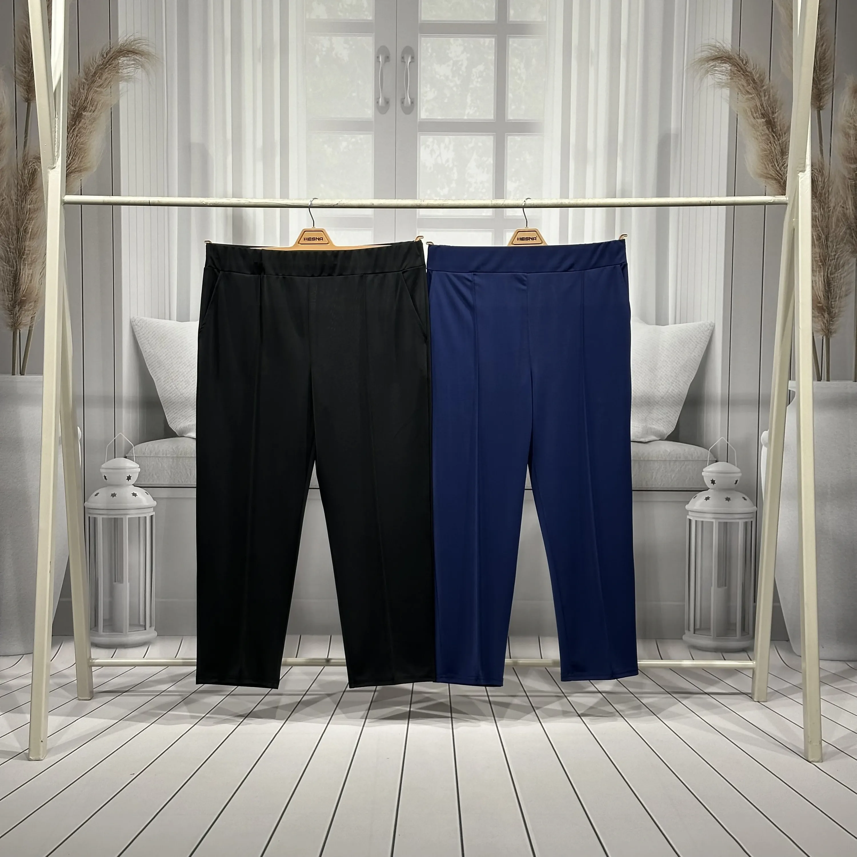 HESNA 1649 PANTOLON - SİYAH - (Asorti: 3-6)