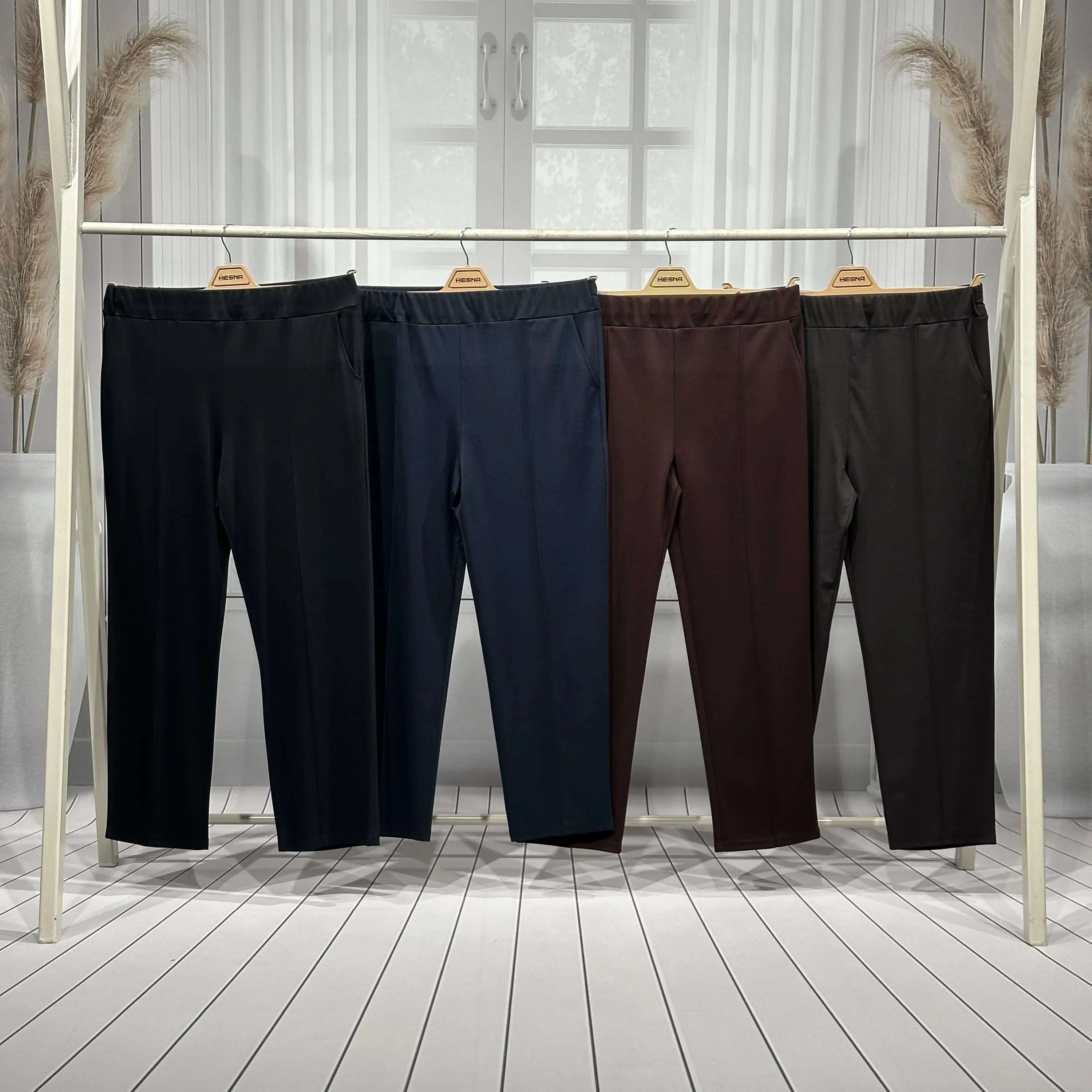 NAZLI PANTOLON - SİYAH - (Asorti: 4-6)