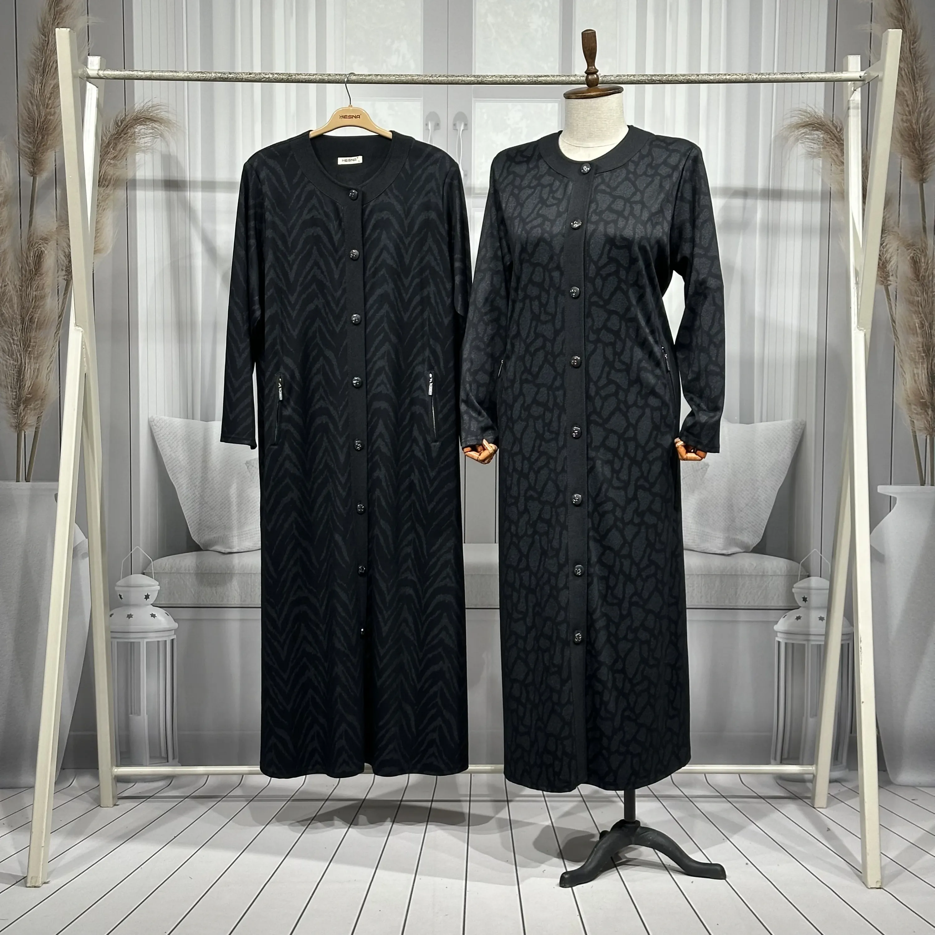 HESNA 2176 PARDESÜ - SİYAH - (Asorti: 4-7)