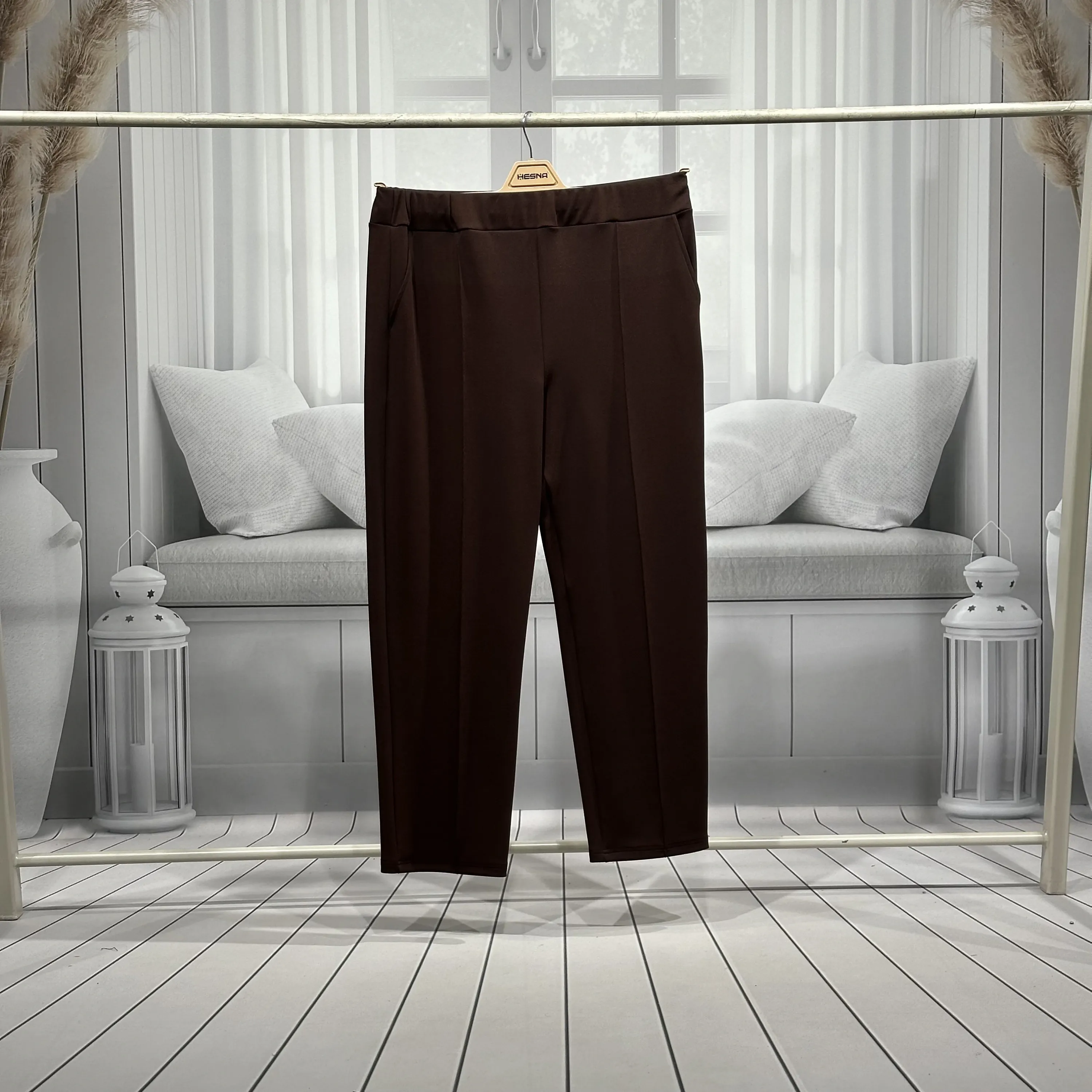 HESNA 1645 PANTOLON - KAHVE - (Asorti: 4-6)