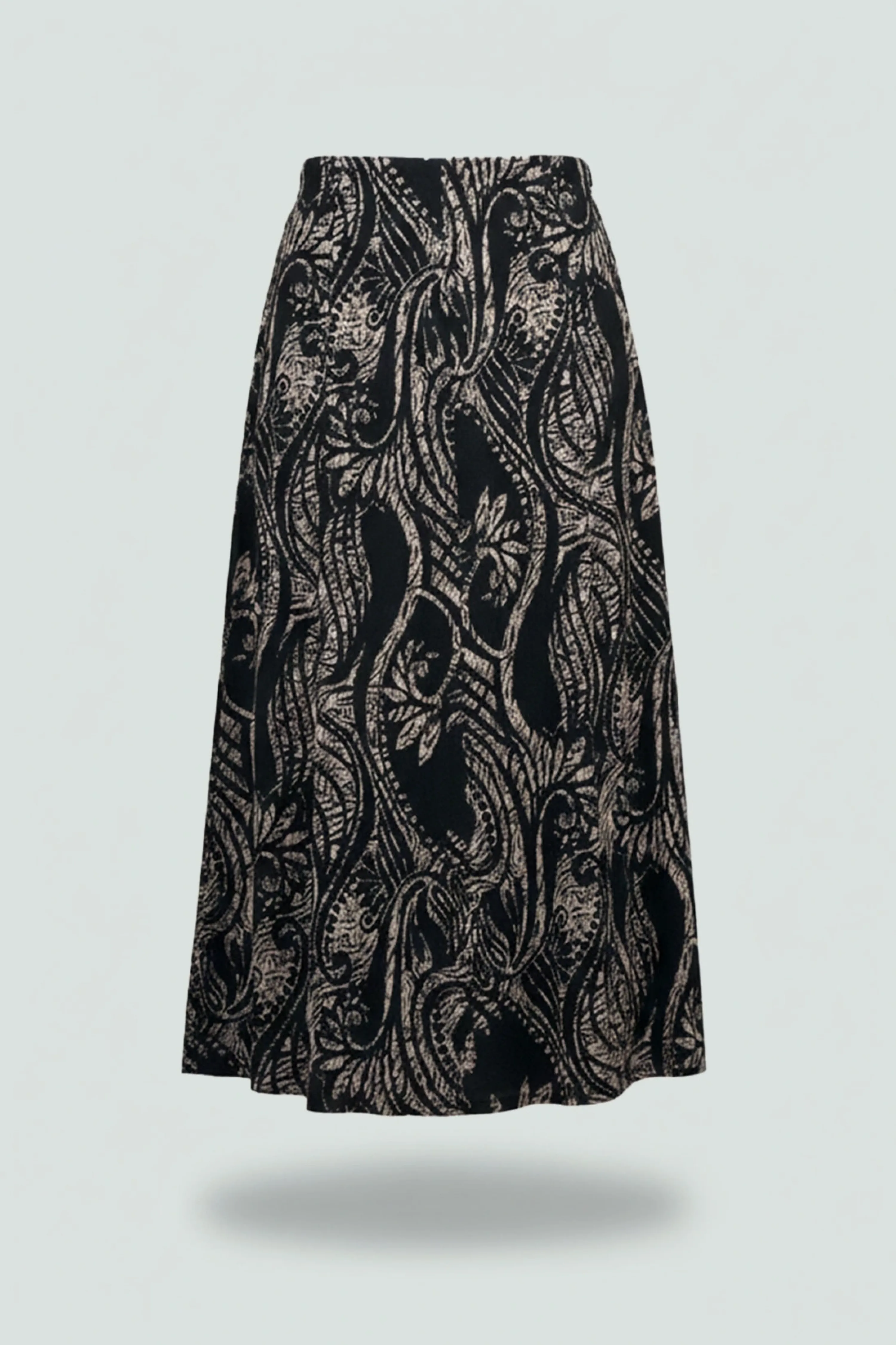 BETÜL ETEK - SİYAH & VİZON - 1931-U - (Asorti: 4-6)