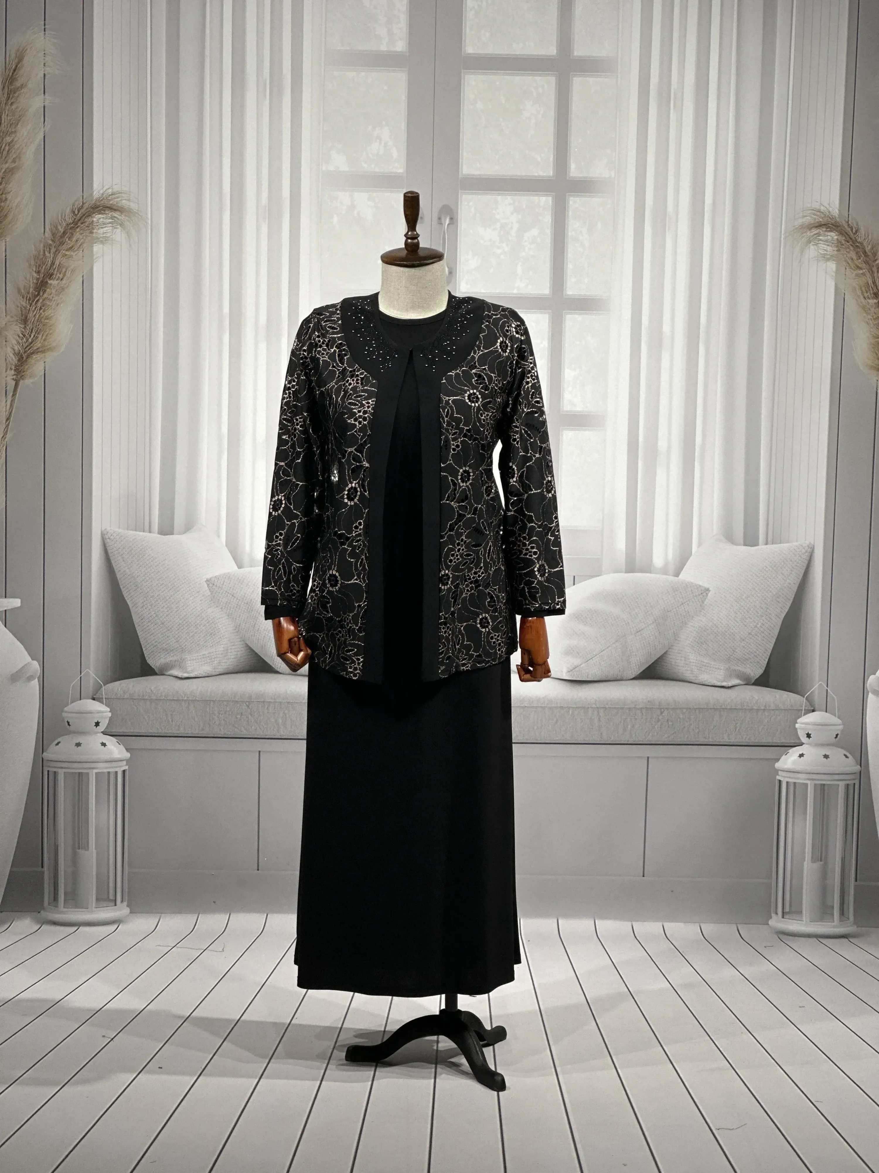 HESNA 1260 TAKIM - SİYAH - (Asorti: 4-6)