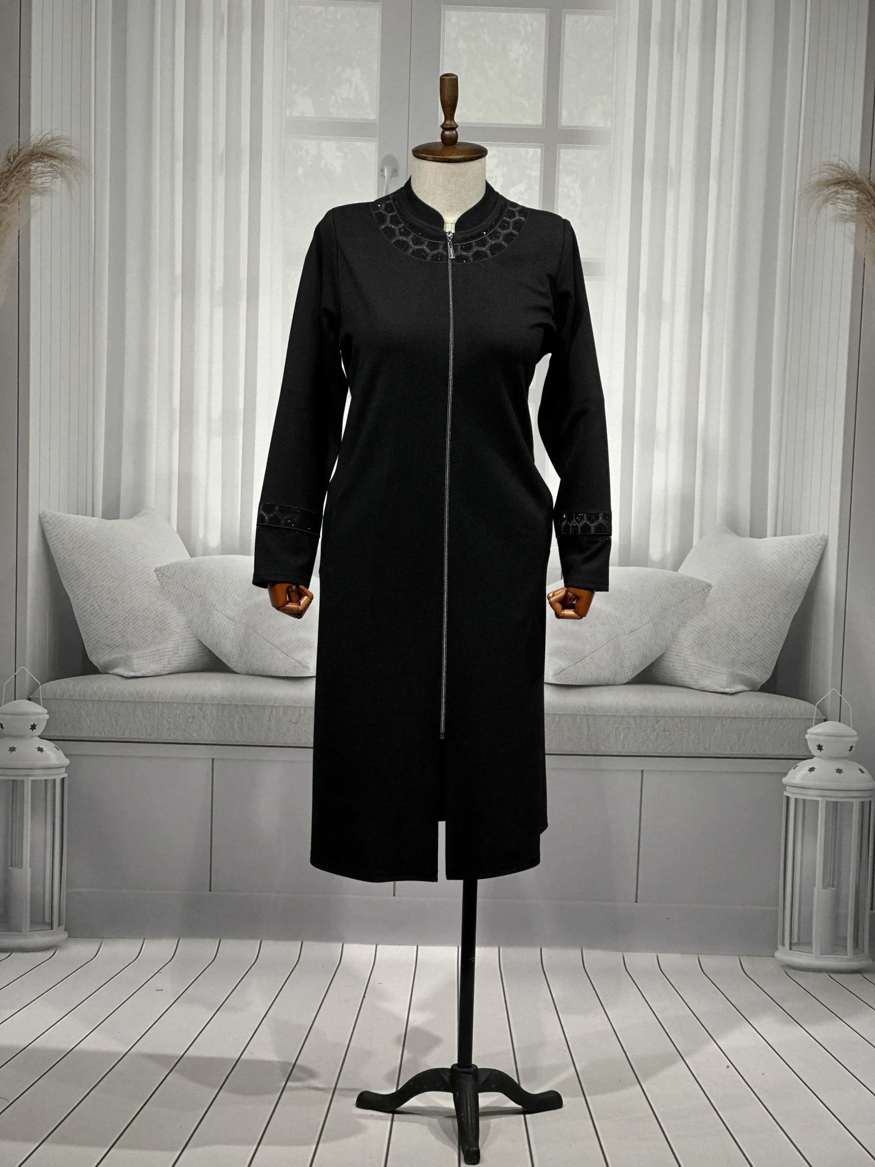 HESNA 1907 NAKIŞLI ARABOY - SİYAH - (Asorti: 4-7)