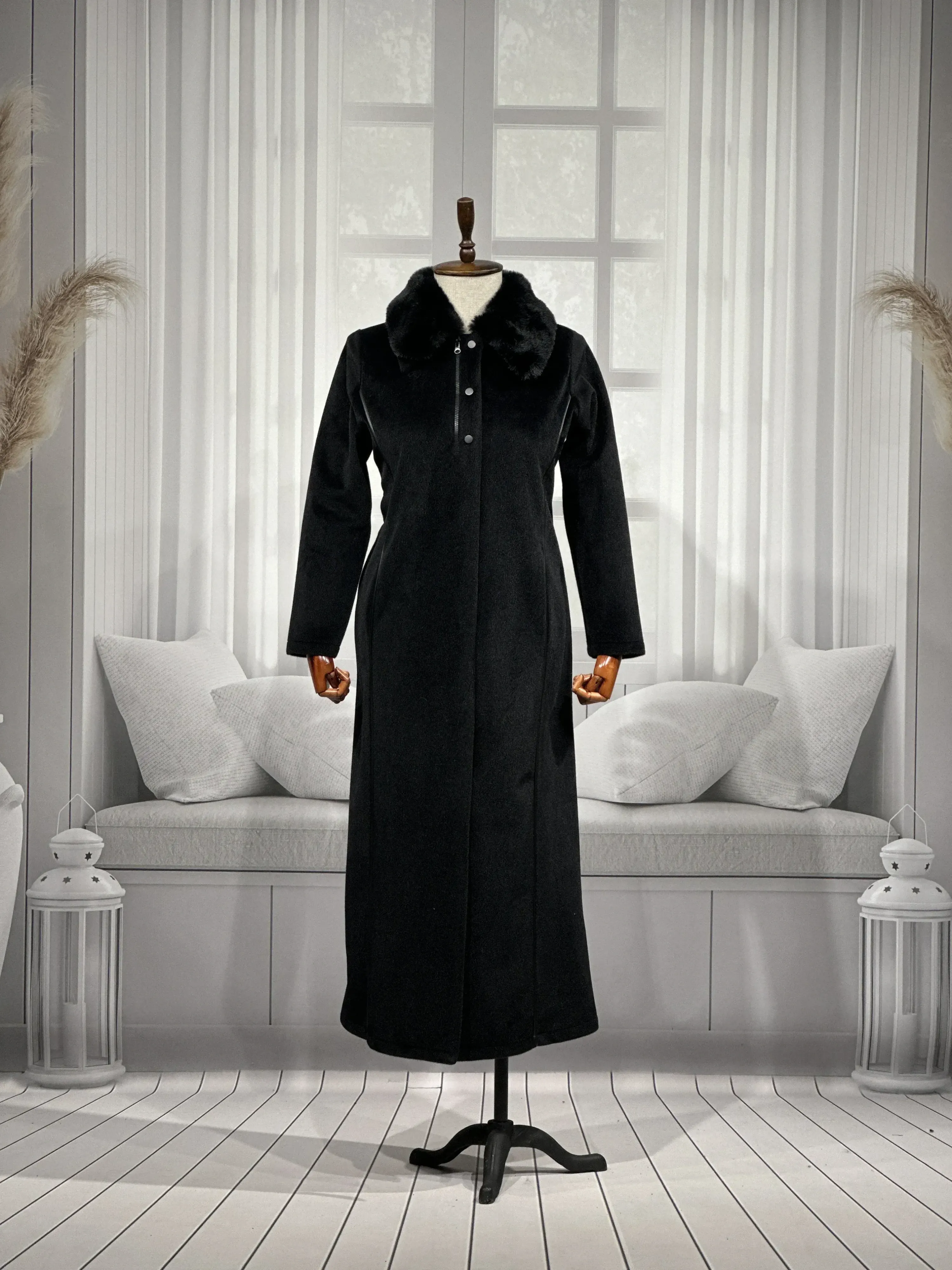 HESNA 2195 PARDESÜ - SİYAH - (Asorti: 46-52)