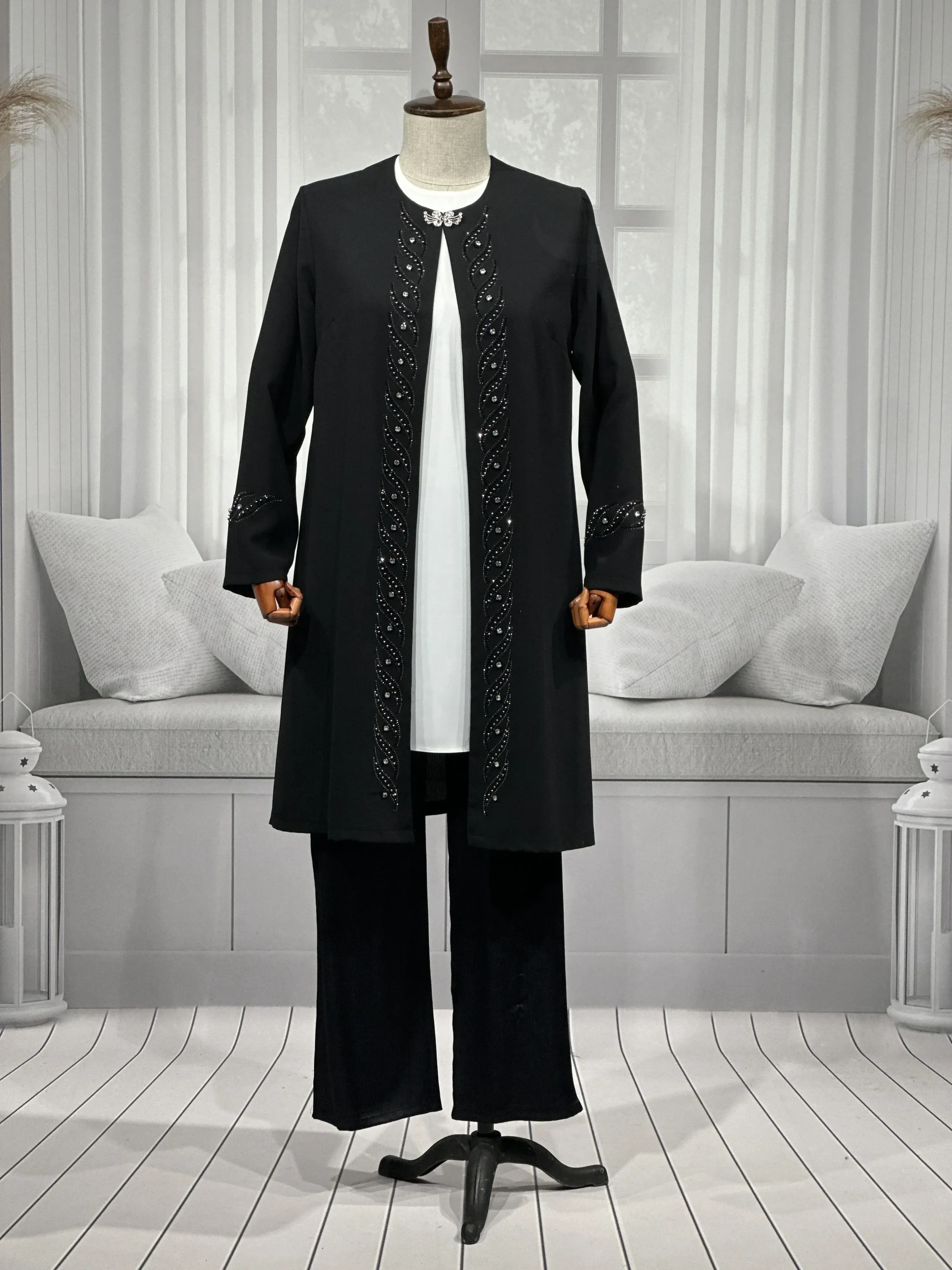 HESNA 3517 TAKIM - SİYAH - (Asorti: 46-52)