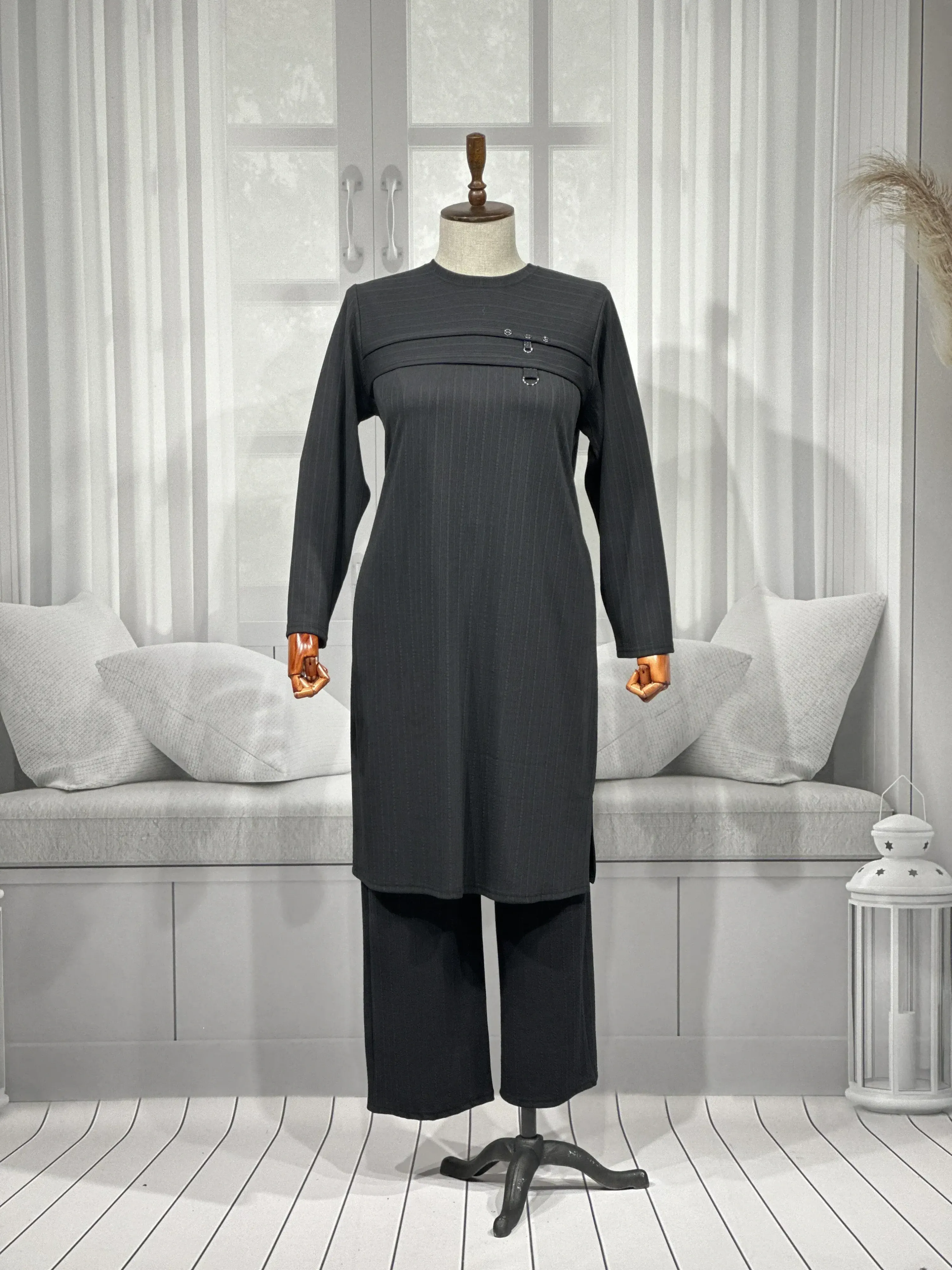 HESNA 4578 TAKIM - SİYAH - (Asorti: 4-6)