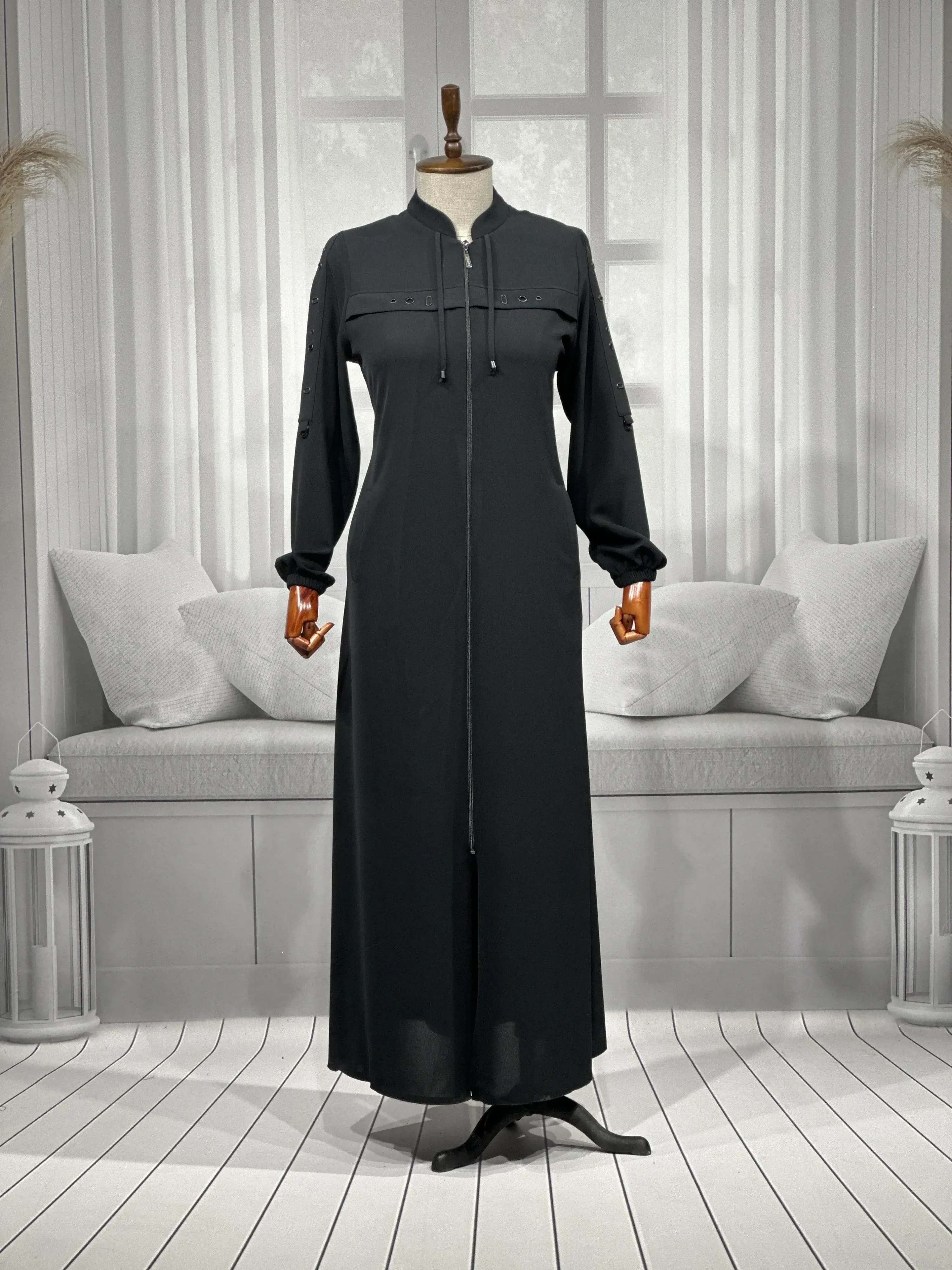 HESNA 6512 FERACE - SİYAH - (Asorti: 46-52)