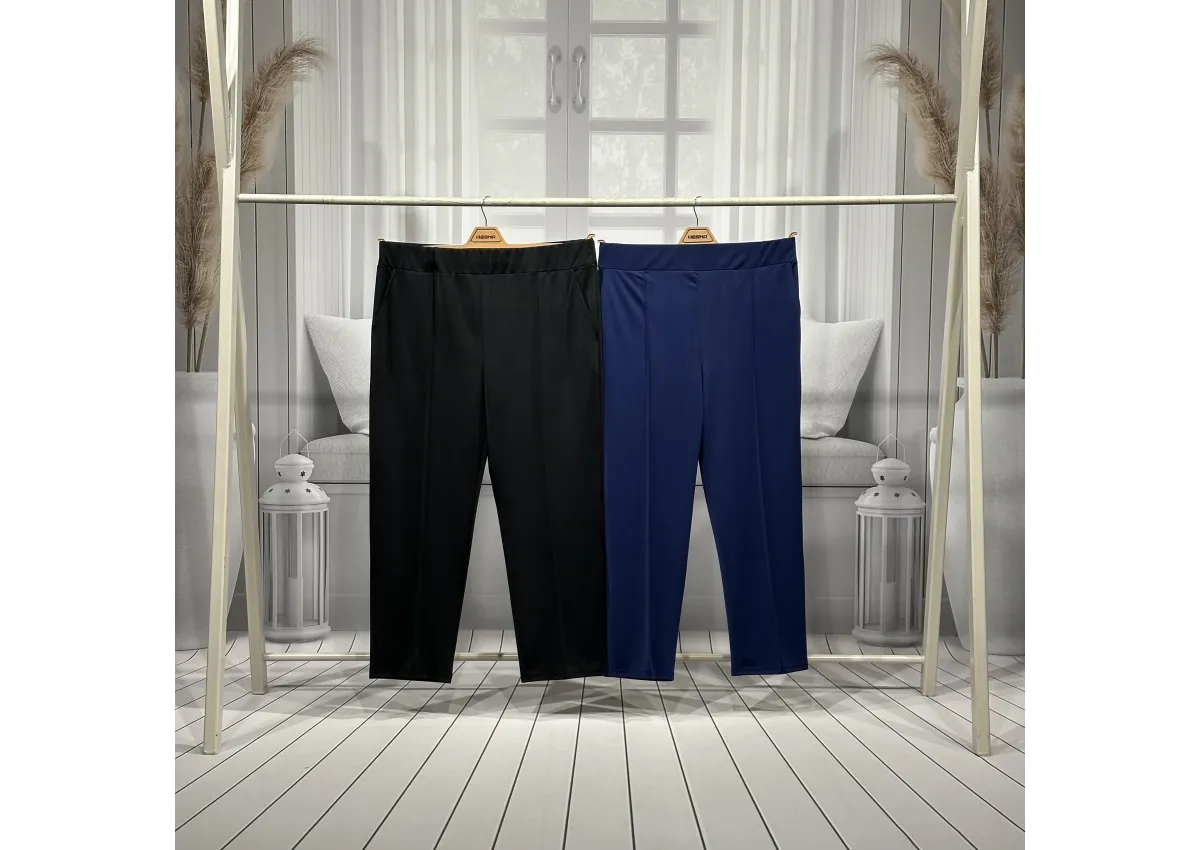 HESNA 1649 PANTOLON - SİYAH - (Asorti: 3-6)