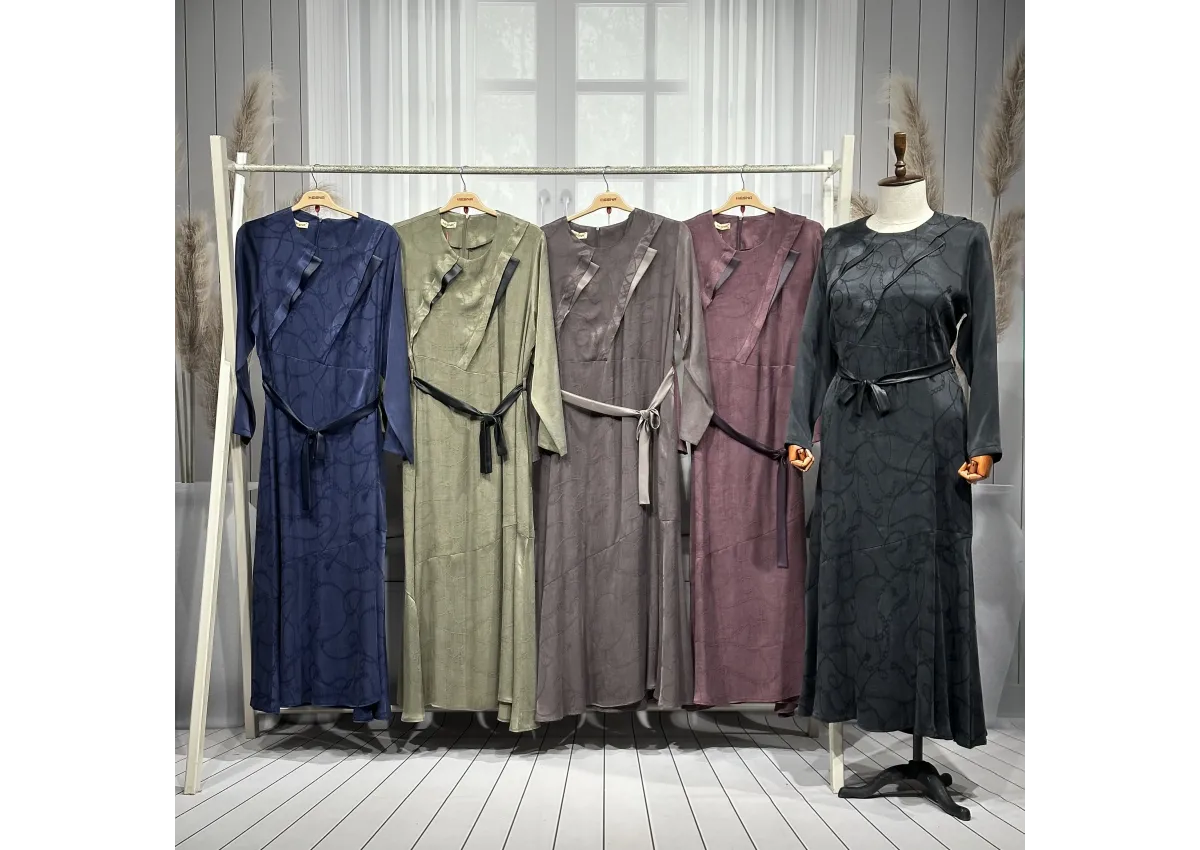 HESNA 8447 ELBİSE - SİYAH - (Asorti: 4-6)