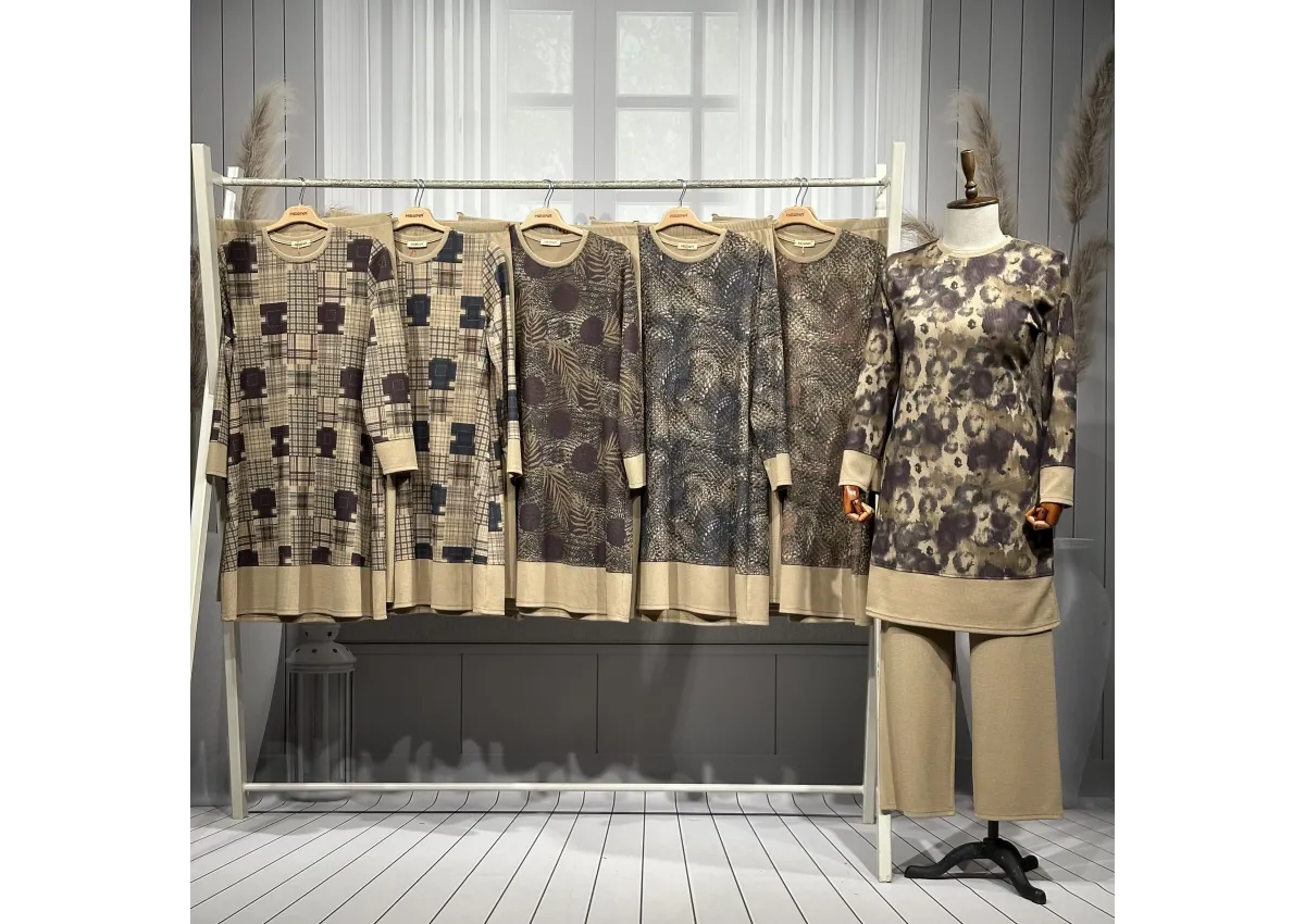 HESNA 4508 TAKIM - VİZON - (Asorti: 3-5)