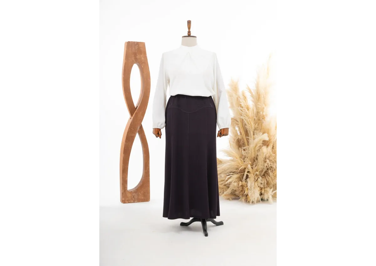 TUĞÇE ETEK - MÜRDÜM - (Asorti: 4-6)
