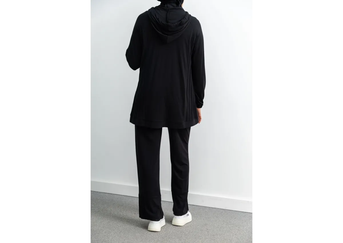 LETAFET 4068 PANTOLONLU TAKIM - SİYAH - (Asorti: M-XL)