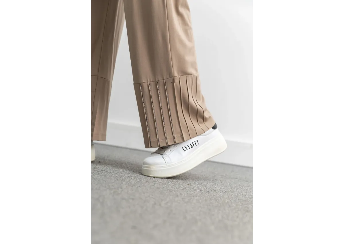 LETAFET 4068 PANTOLONLU TAKIM - BEJ - (Asorti: M-XL)