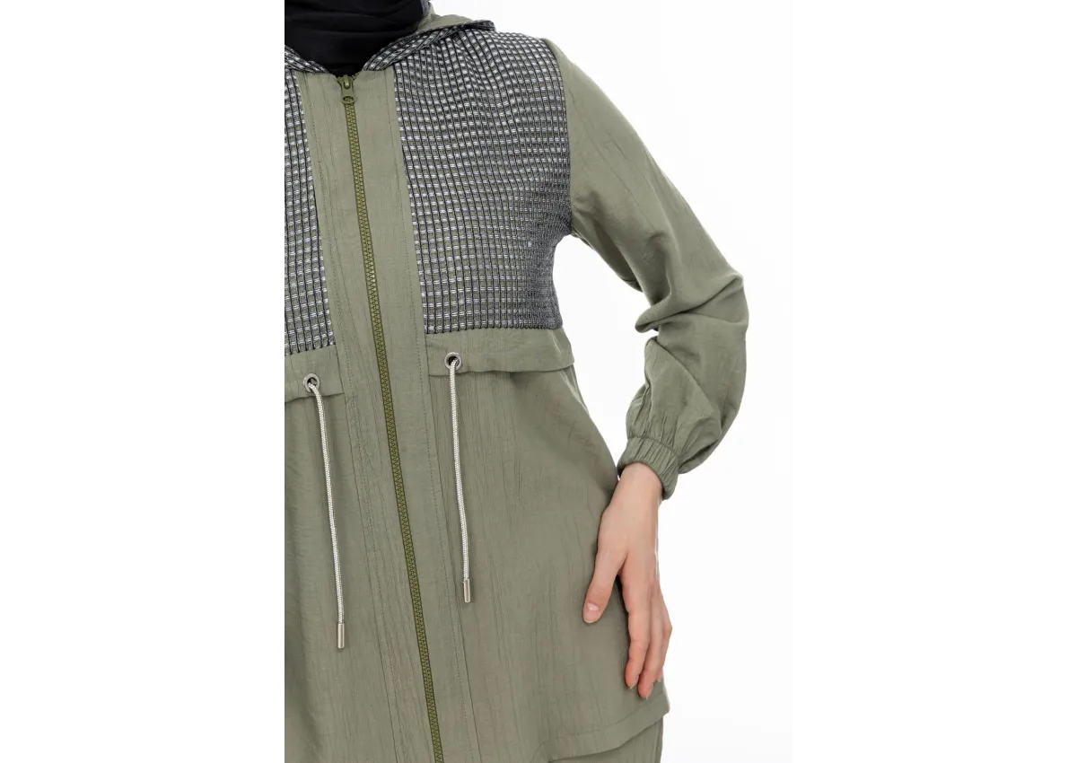 BELDEN ALLERLİ FİLELİ PANTOLON TAKIM - KOYU HAKİ - (Asorti: M-XXL)