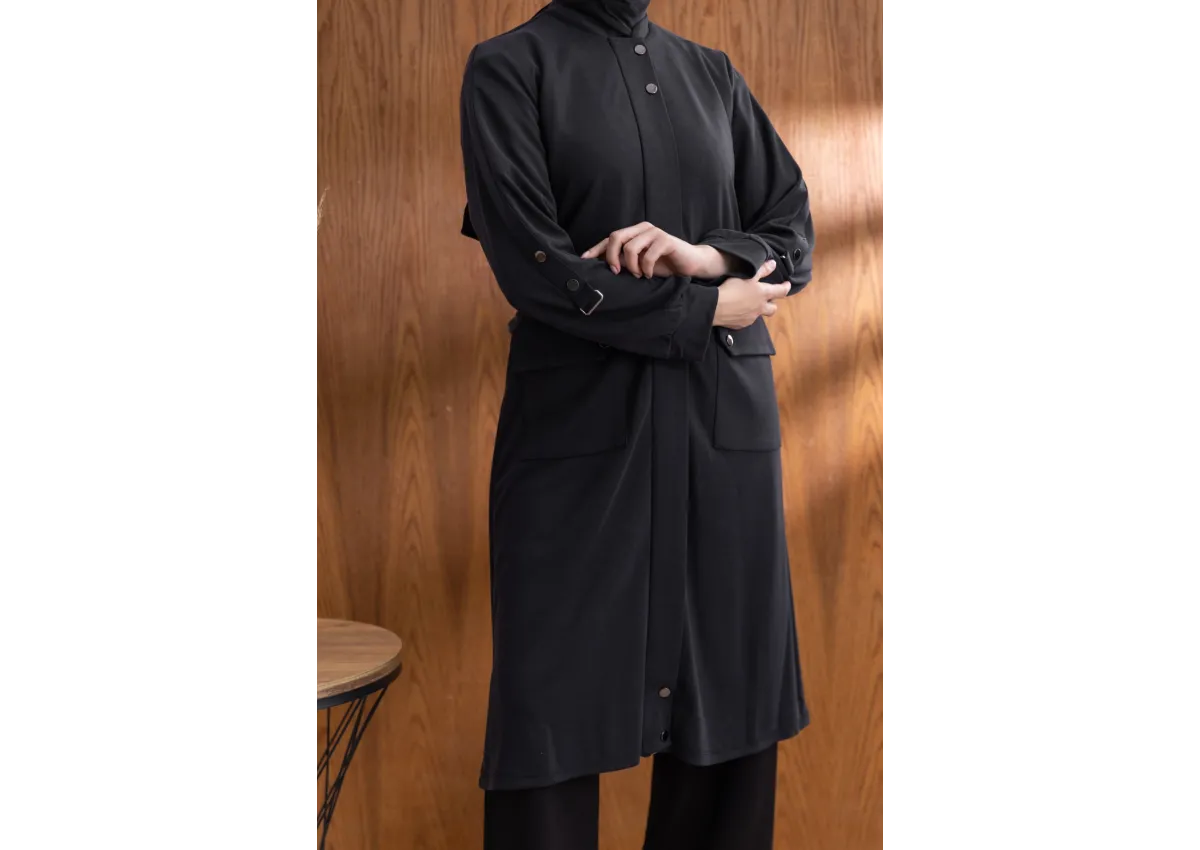 TORBA CEPLİ İÇİ FERMUARLI GİYÇIK - SİYAH - (Asorti: M-XXL)