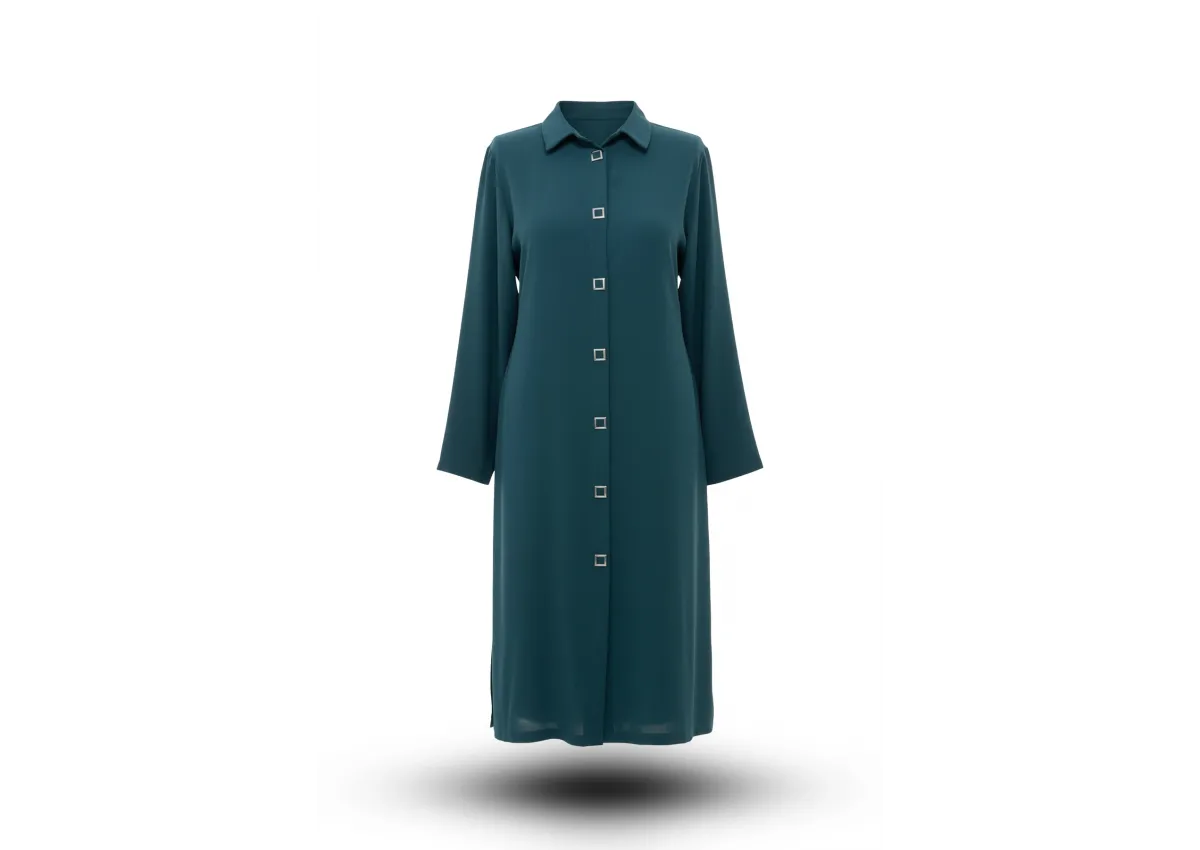 HESNA 5313 TUNİK - ZÜMRÜT - (Asorti: 54-60)