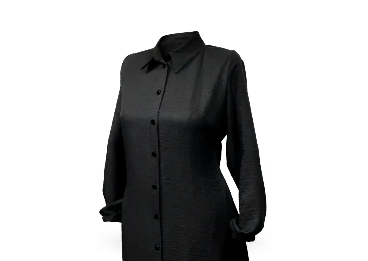 HESNA 5345 TUNİK - SİYAH - (Asorti: 48-56)