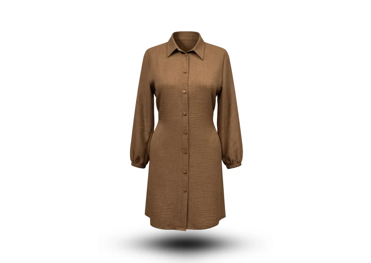 HESNA 5345 TUNİK - KAHVE - (Asorti: 48-56)