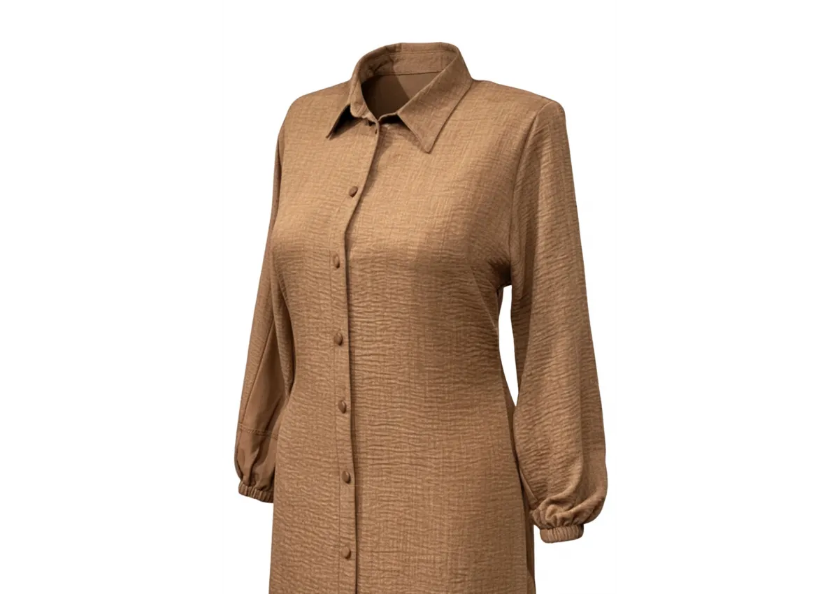 HESNA 5345 TUNİK - KAHVE - (Asorti: 48-56)