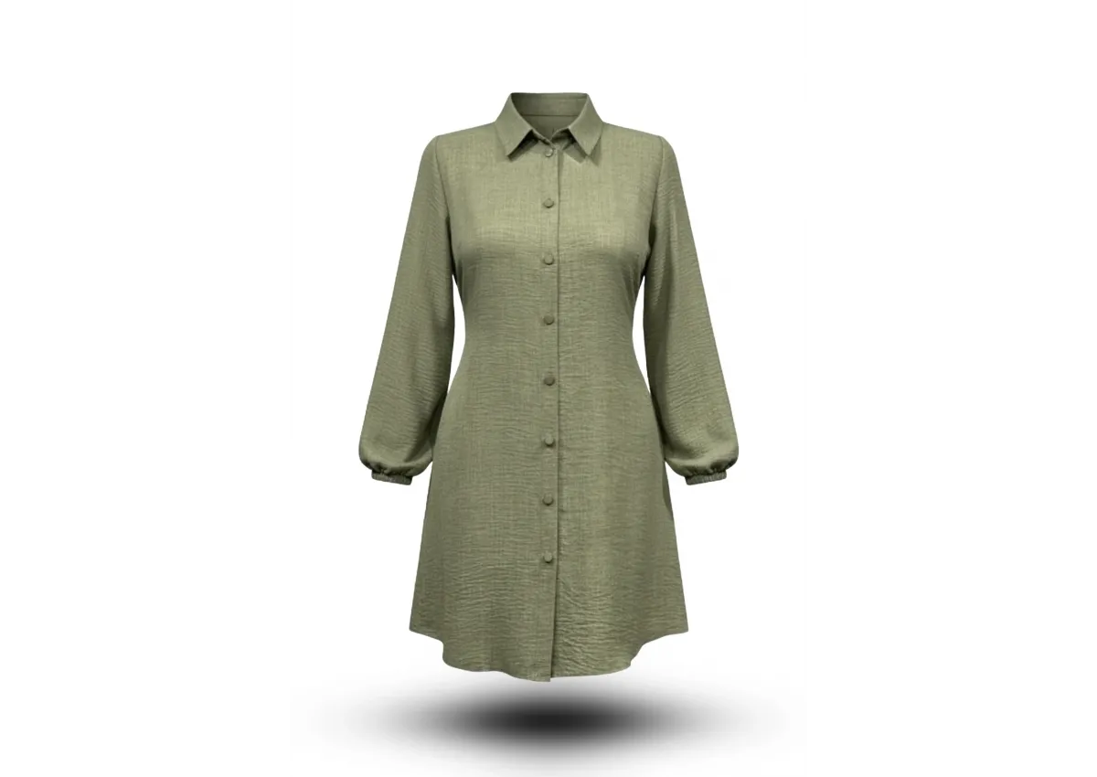 HESNA 5345 TUNİK - HAKİ - (Asorti: 48-56)