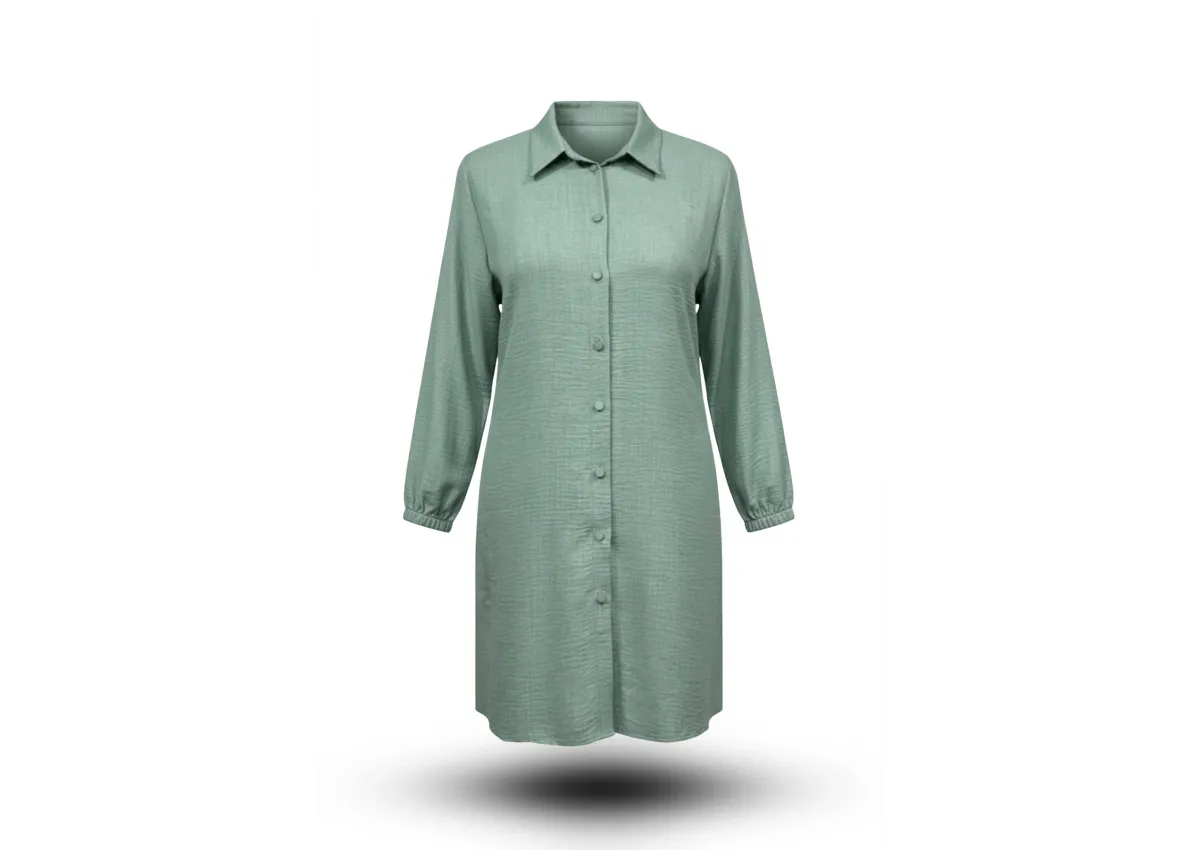 HESNA 5345 TUNİK - MİNT - (Asorti: 48-56)