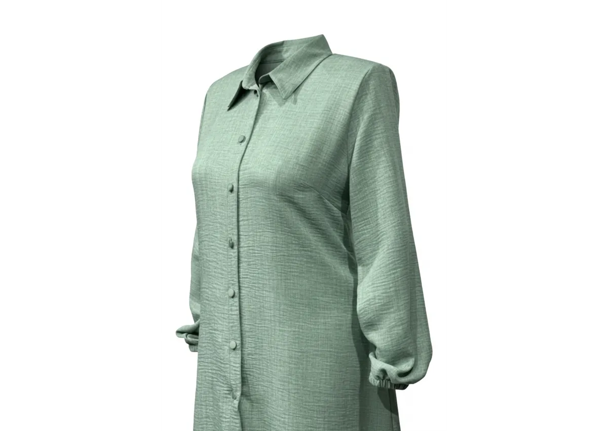 HESNA 5345 TUNİK - MİNT - (Asorti: 48-56)