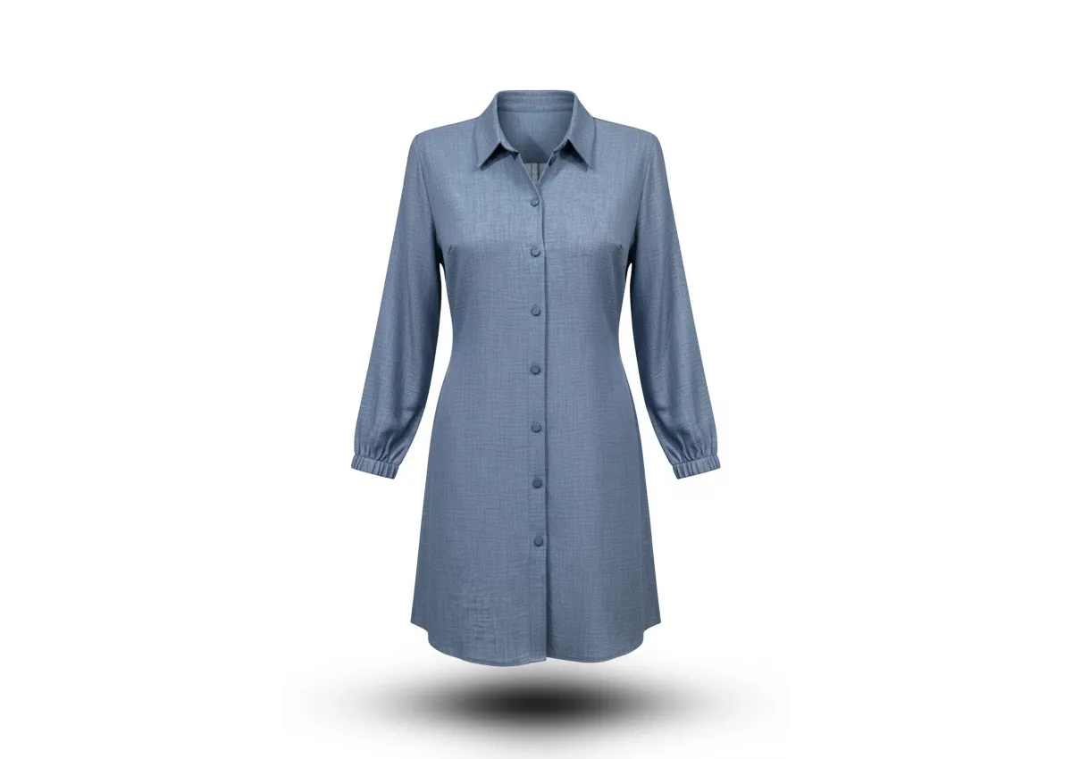 HESNA 5345 TUNİK - KOT MAVİ - (Asorti: 48-56)