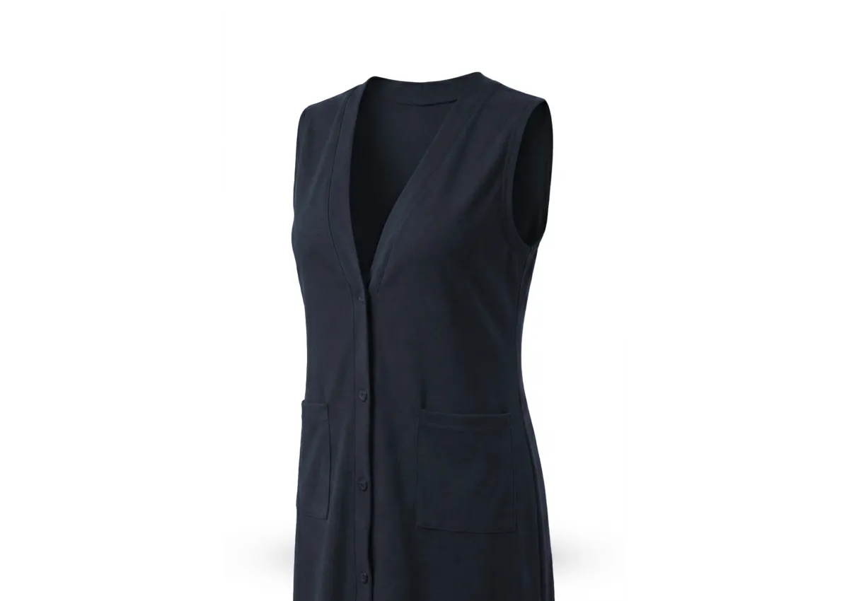 BUĞRA UZUN YELEK - LACİVERT - (Asorti: 4-6)