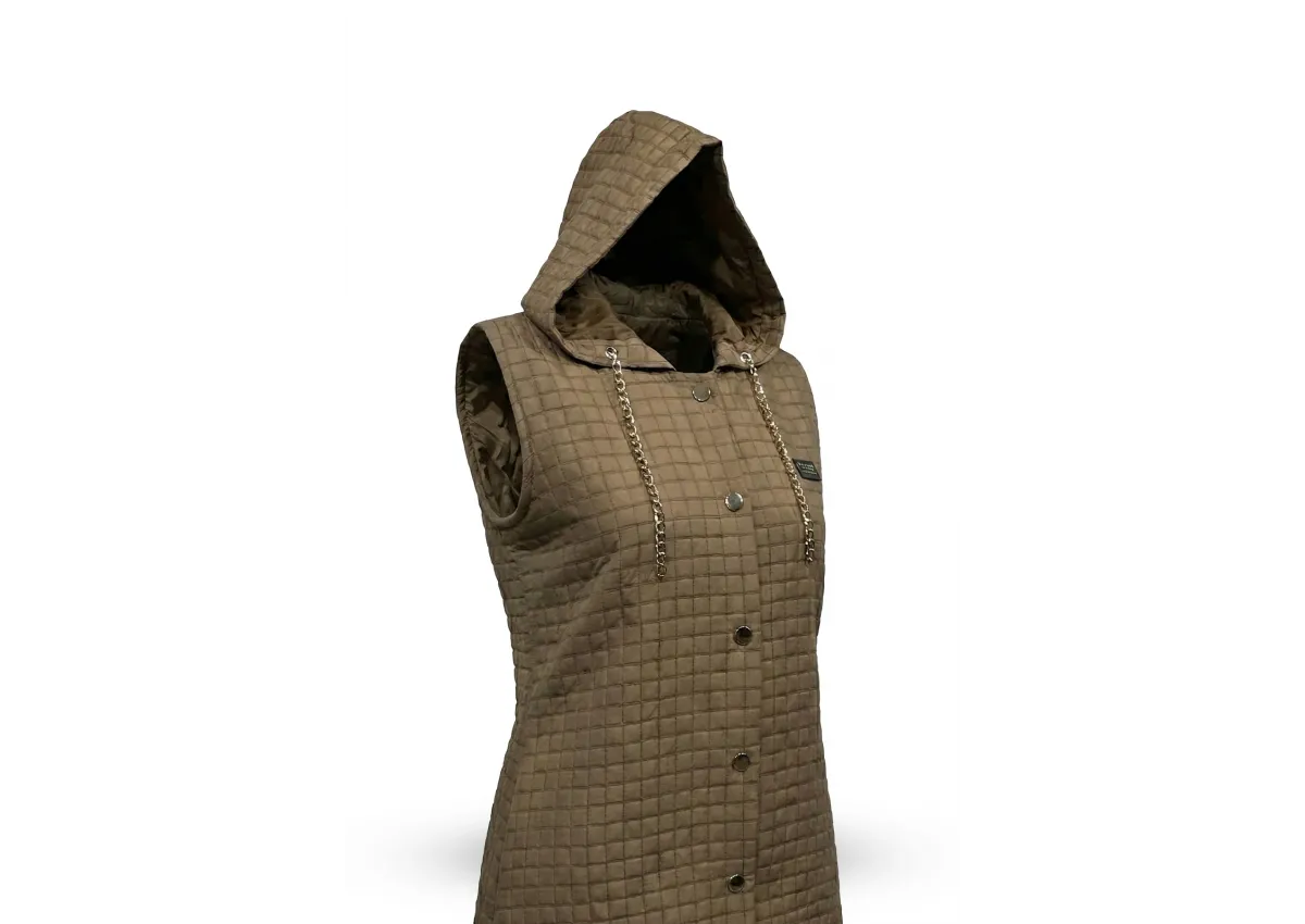 HESNA 7078 KAPİTONE YELEK - TABA - (Asorti: 46-52)