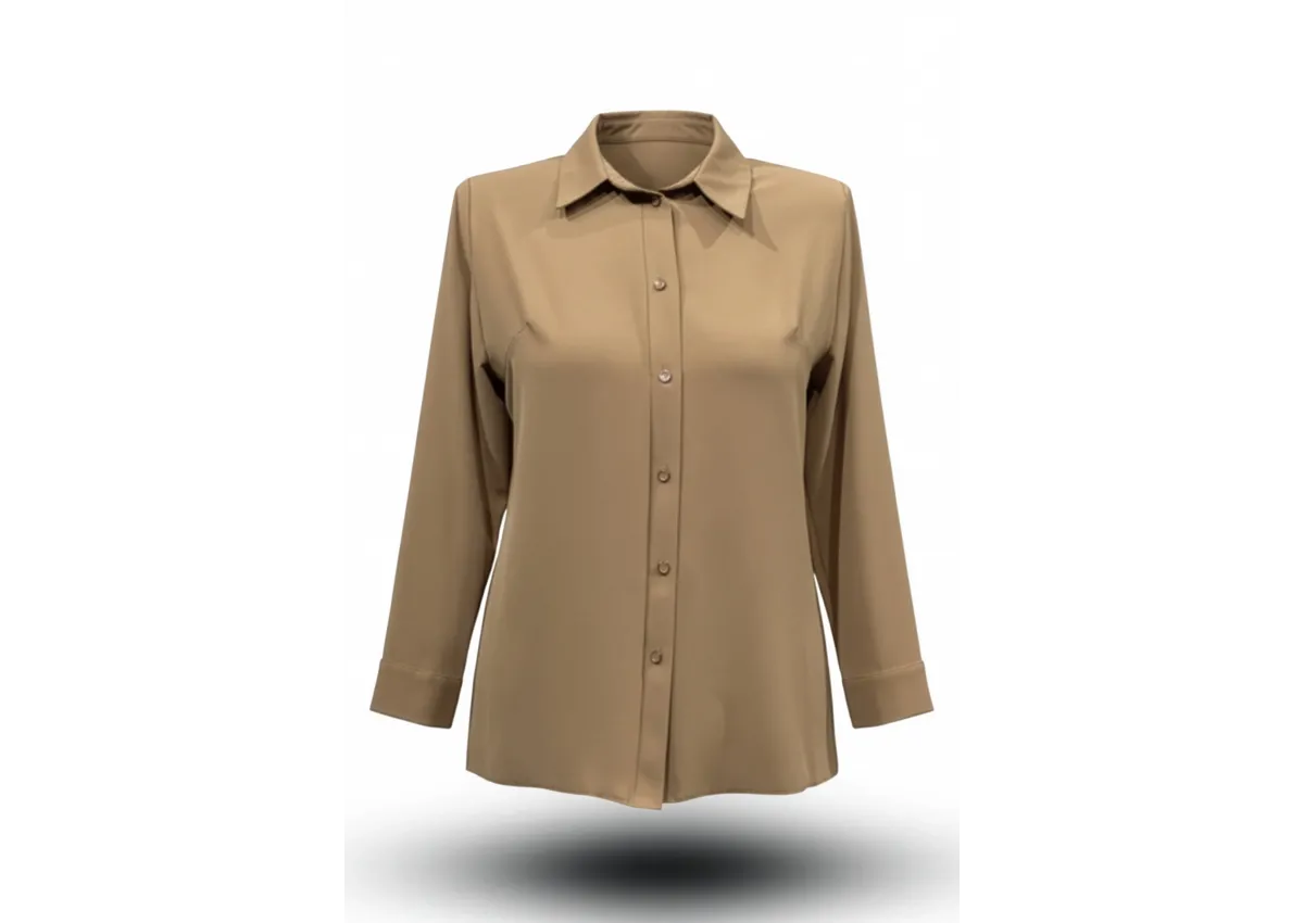 FERİDE GÖMLEK - BEJ - (Asorti: 46-54)