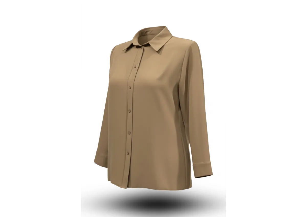 FERİDE GÖMLEK - BEJ - (Asorti: 46-54)