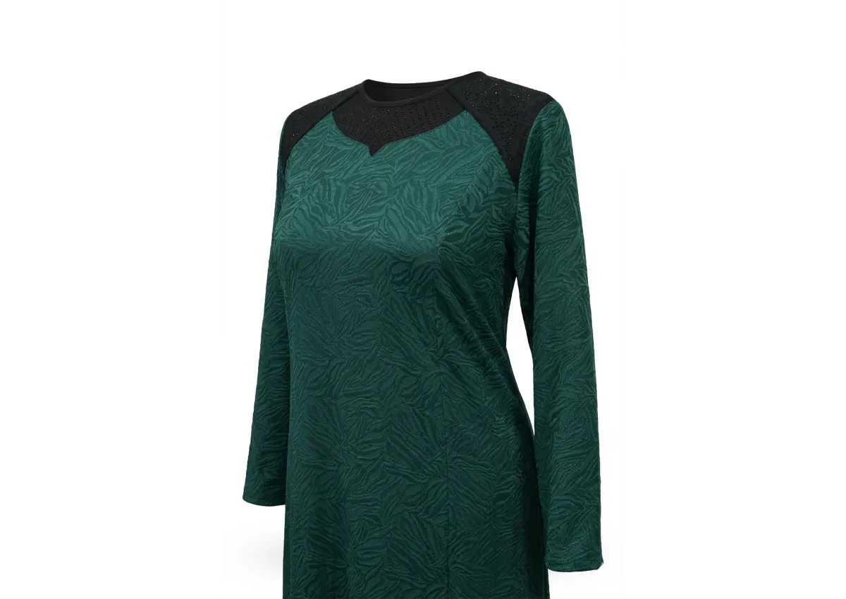 ELVAN ELBİSE - HAKİ - (Asorti: 4-7)