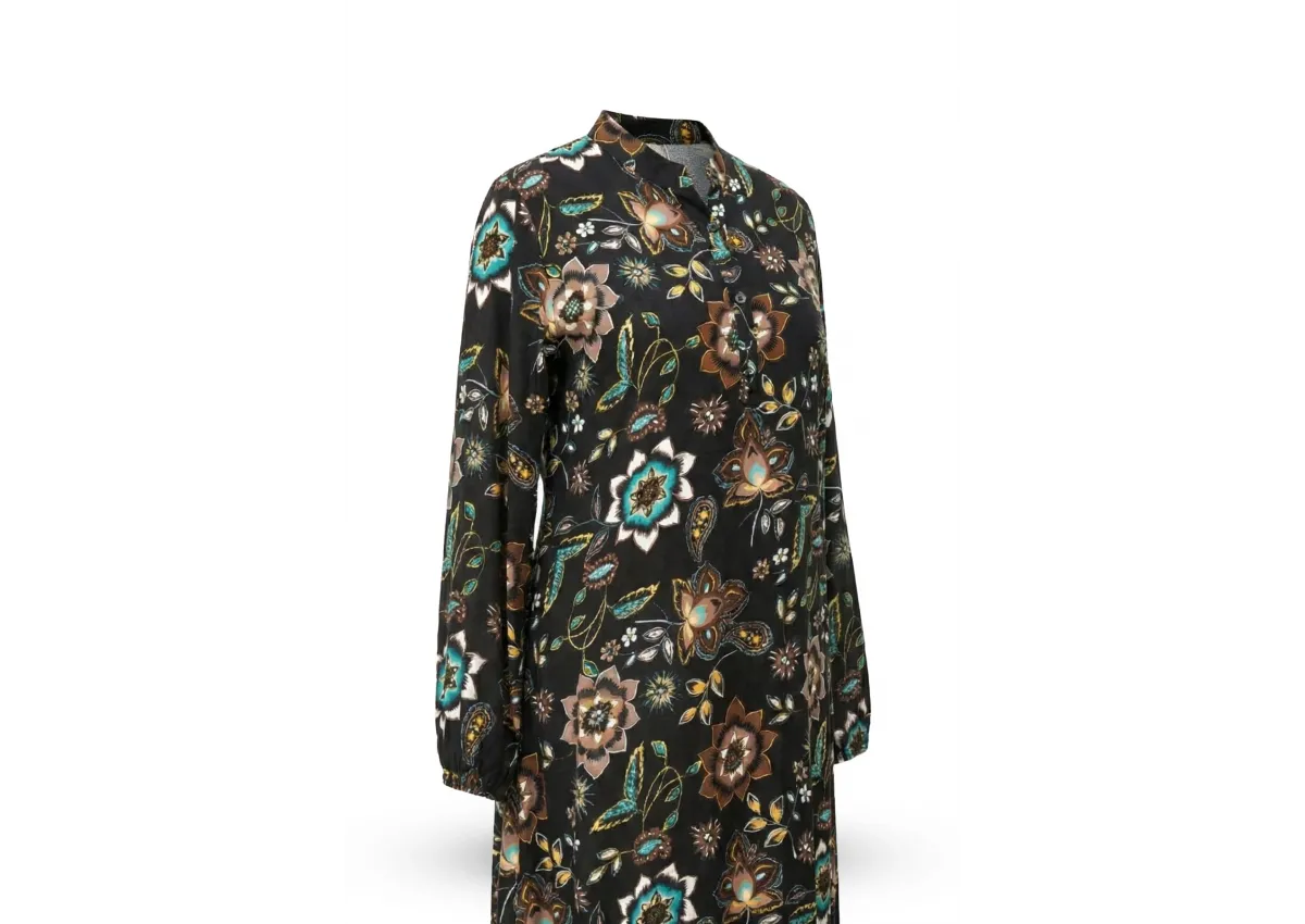 HESNA 8203 VİSKON ELBİSE - KARIŞIK DESENLER - 01-KARIŞIK DESEN - (Asorti: 3-6)