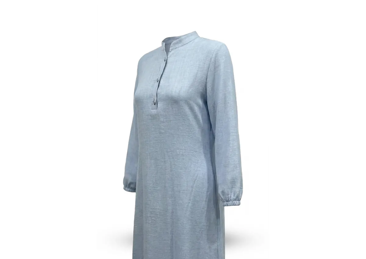 HESNA 8318 ELBİSE - MAVİ - (Asorti: 3-6)