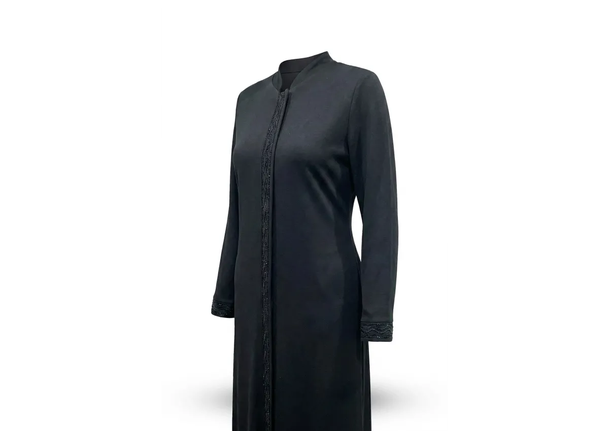 HESNA 2205 NAKIŞLI PARDESÜ - LACİVERT - (Asorti: 4-7)