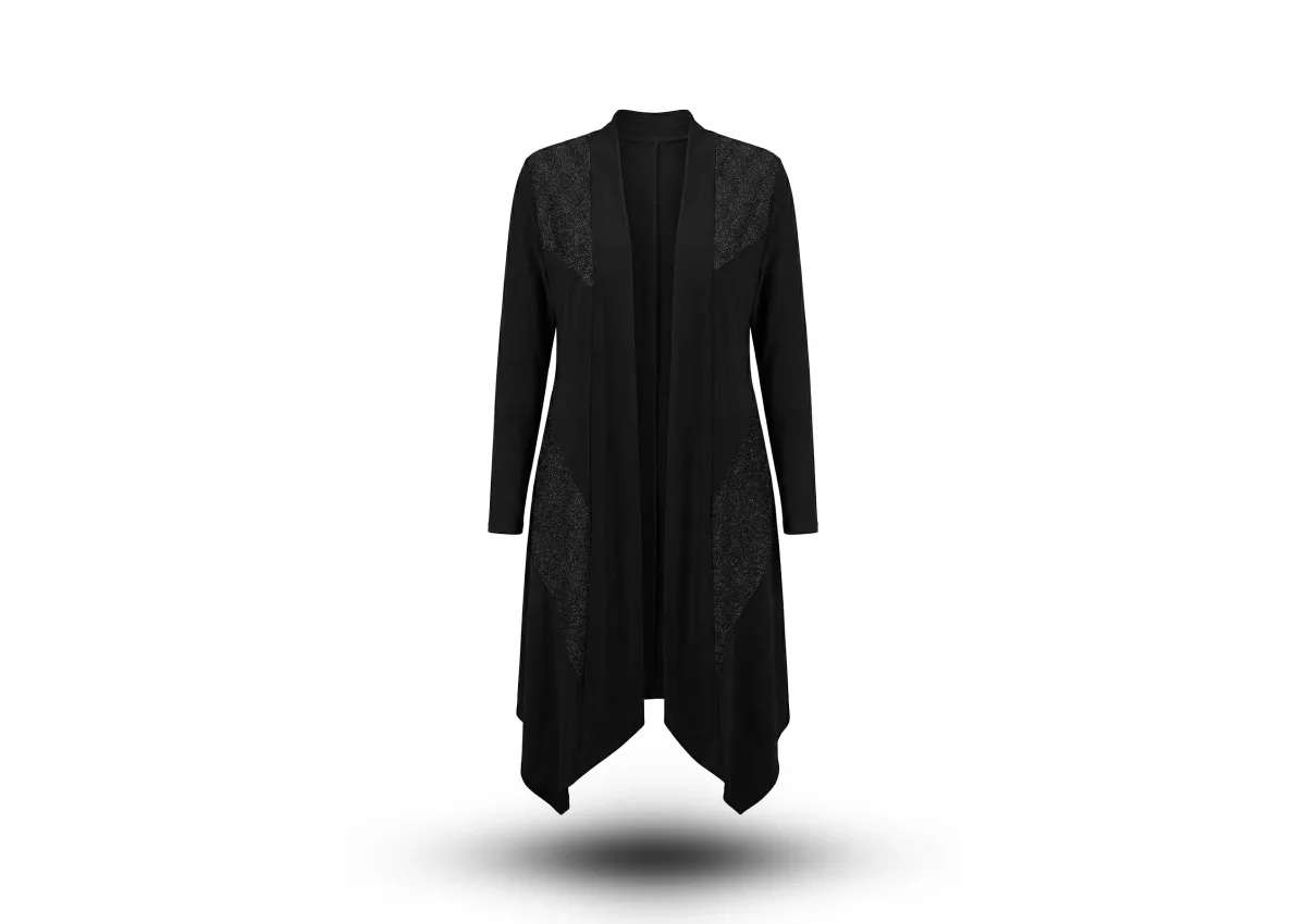 HESNA 4207 CEKET - SİYAH - (Asorti: 4-7)