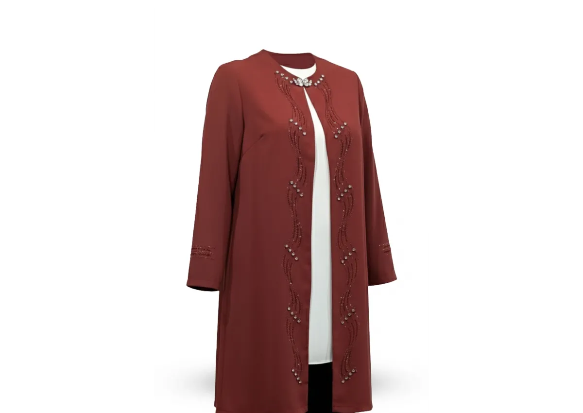 HESNA 3516 TAKIM - KİREMİT - (Asorti: 46-52)