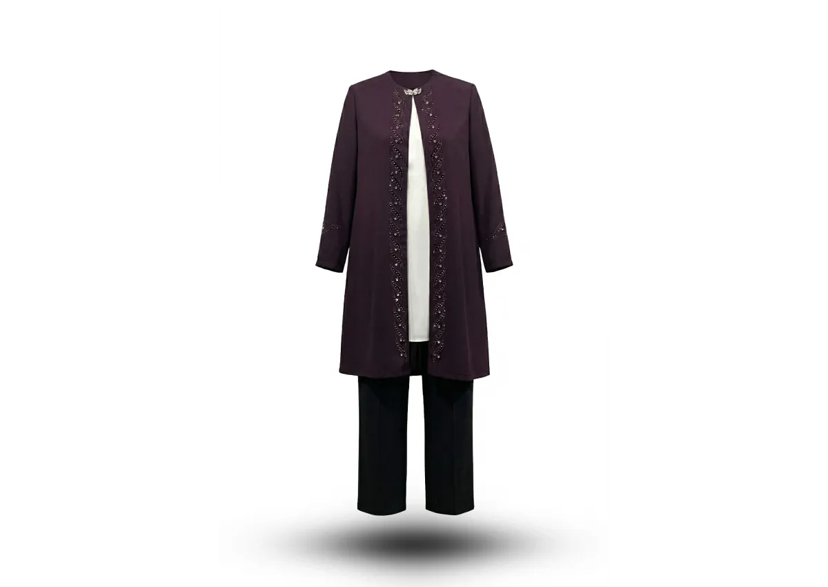 HESNA 3517 TAKIM - MÜRDÜM - (Asorti: 46-52)