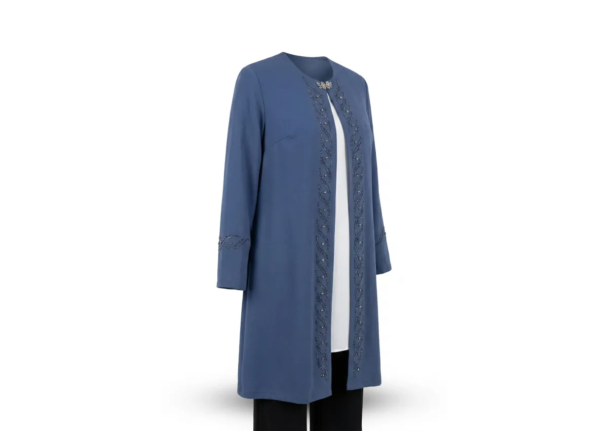 HESNA 3517 TAKIM - İNDİGO - (Asorti: 46-52)