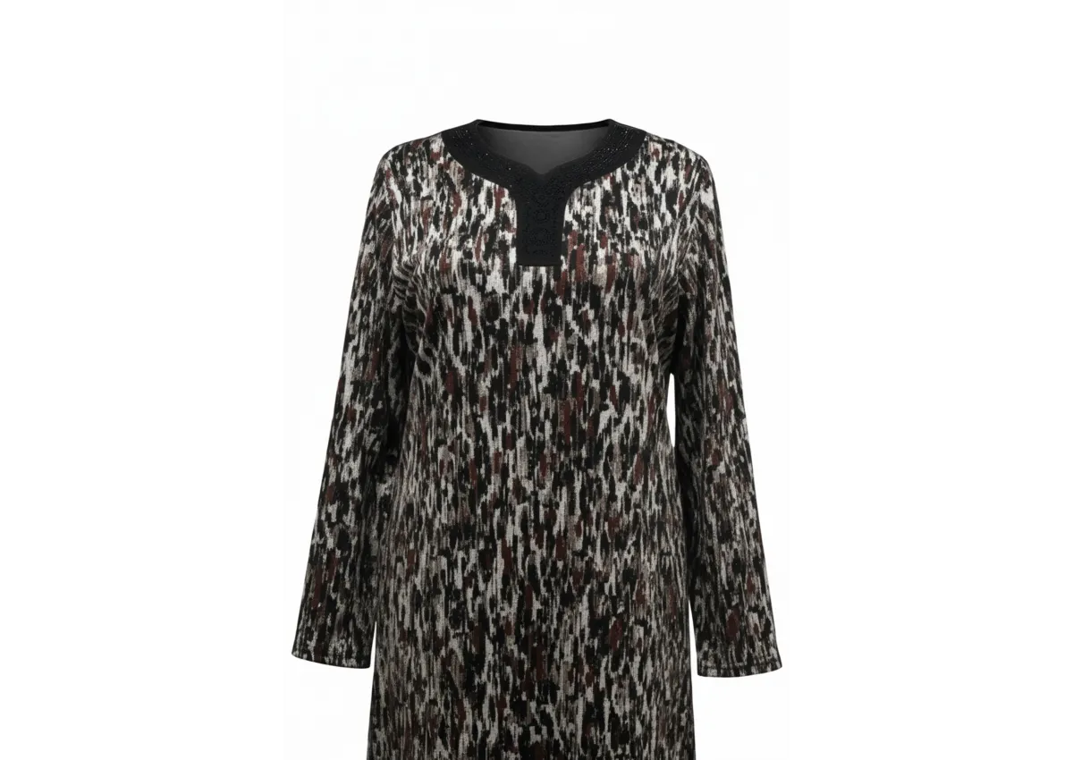 HESNA 8260 BTT. ELBİSE - KİREMİT - R10594 - (Asorti: 8-9)