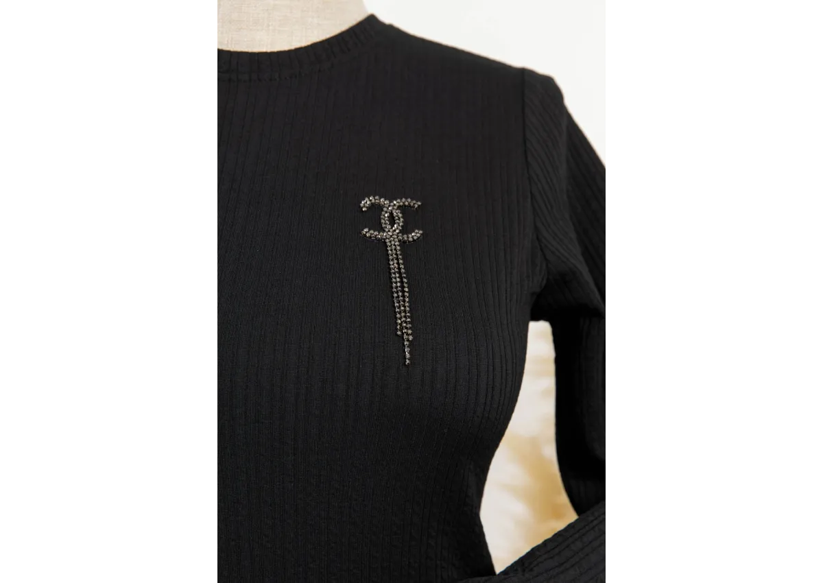 HESNA 8339 ELBİSE - SİYAH - (Asorti: 3-6)