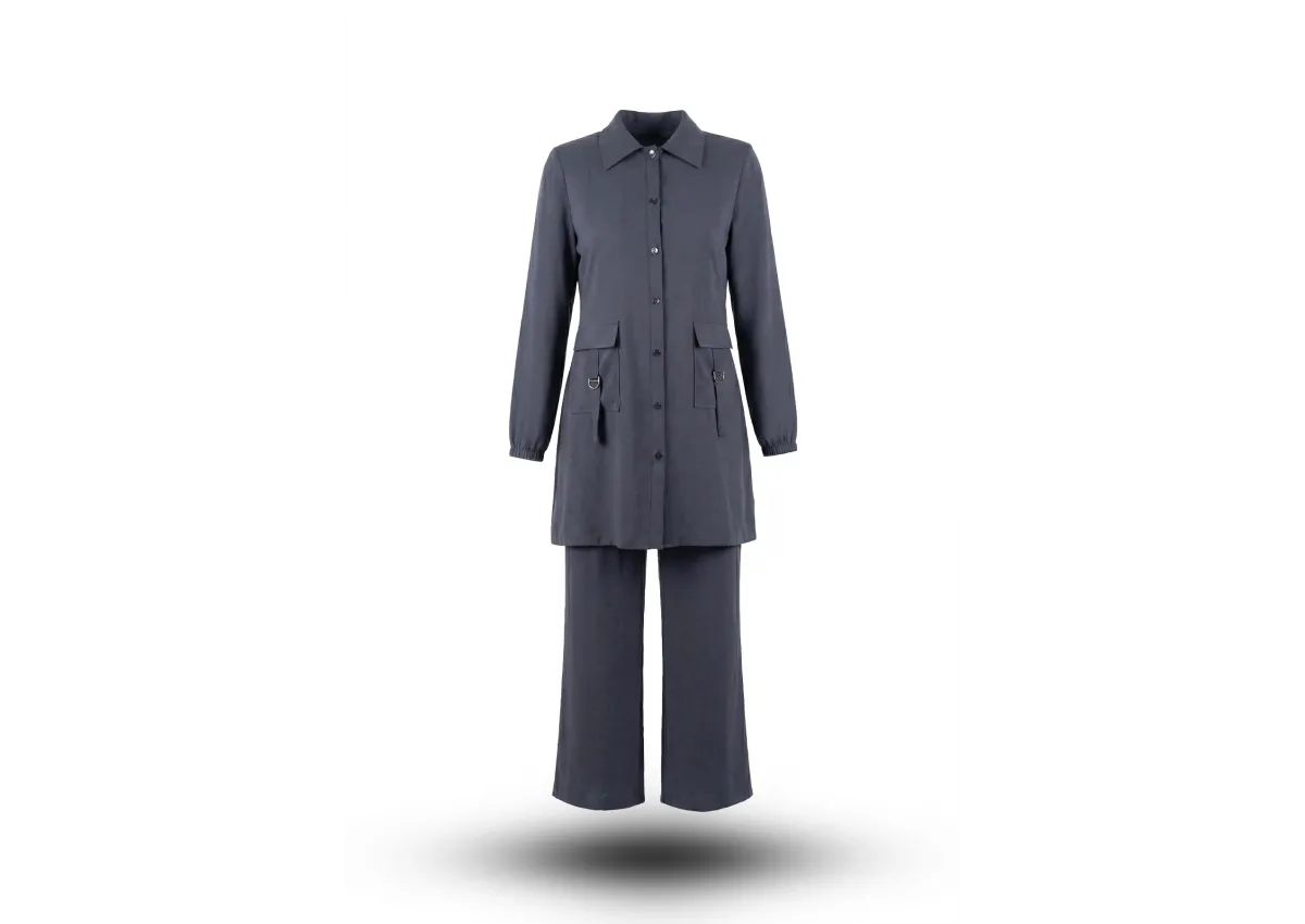 HESNA 4614 TAKIM - ANTRASİT - (Asorti: 46-52)