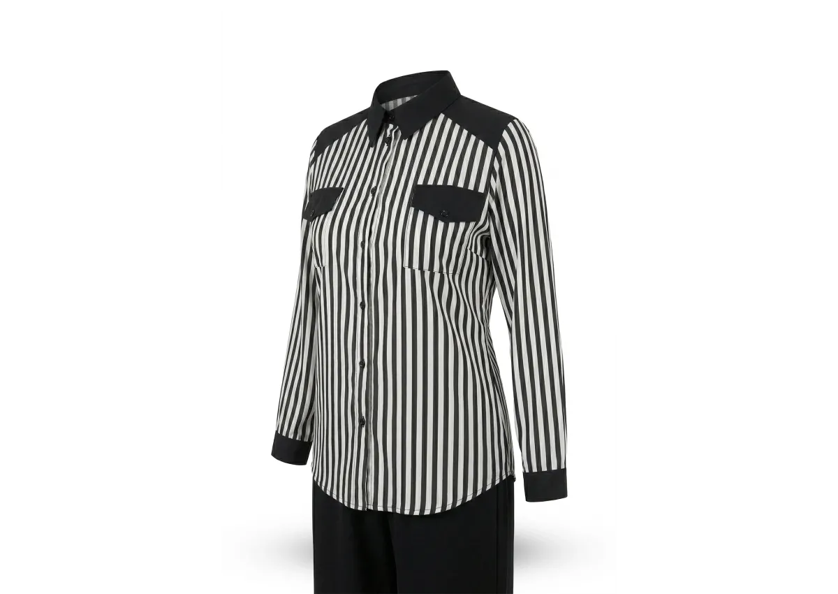 HESNA 4615 ÇİZGİLİ TAKIM - SİYAH - (Asorti: 46-52)