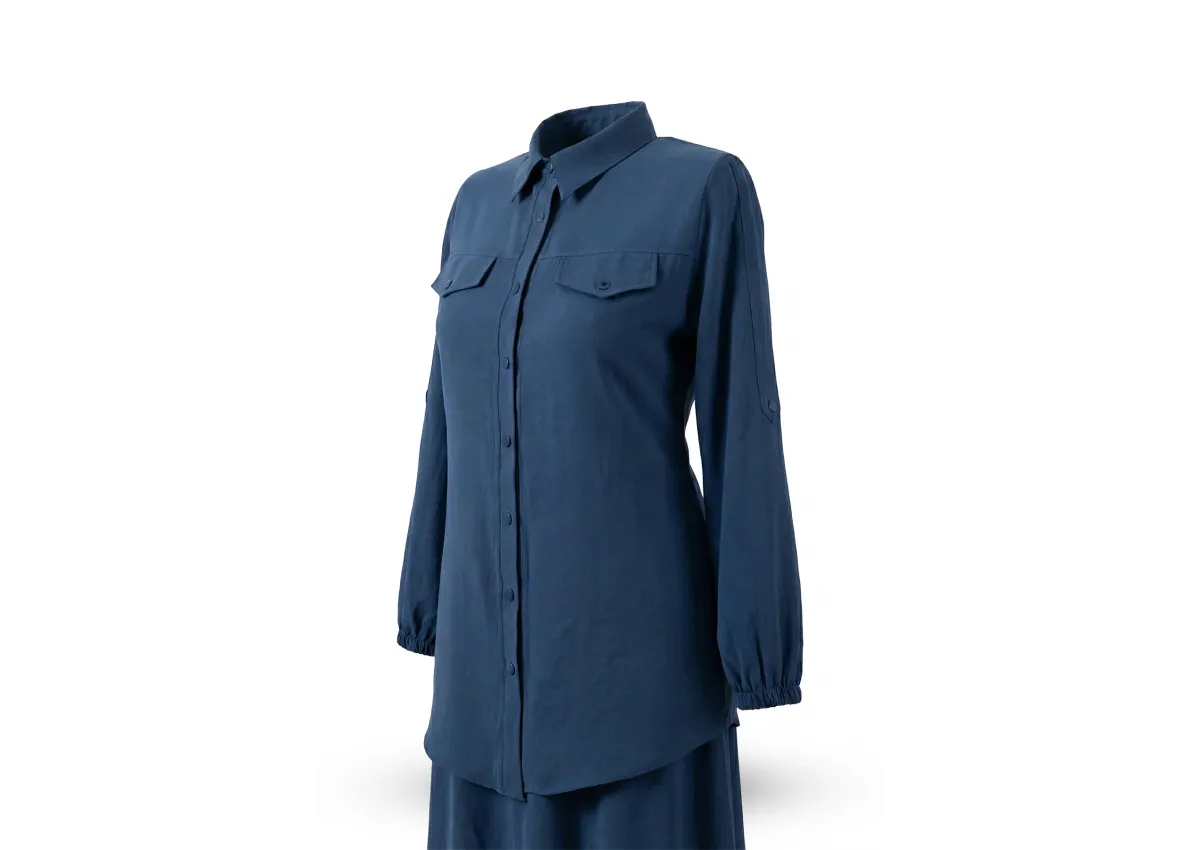 HESNA 7753 TAKIM - İNDİGO - (Asorti: 46-52)