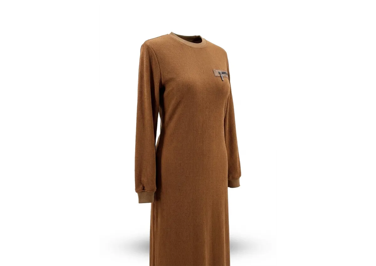 HESNA 8191 ELBİSE - TABA - (Asorti: 3-6)