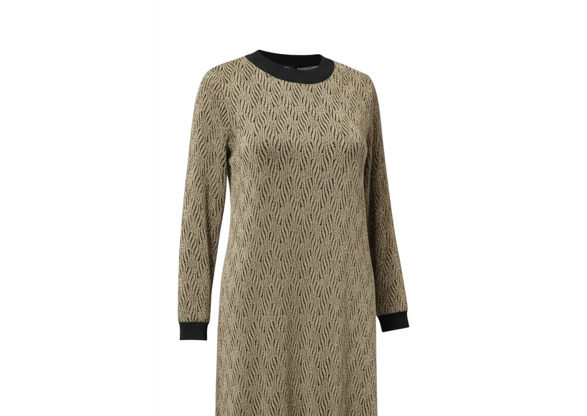 HESNA 8422 ELBİSE - GOLD - (Asorti: 3-6)