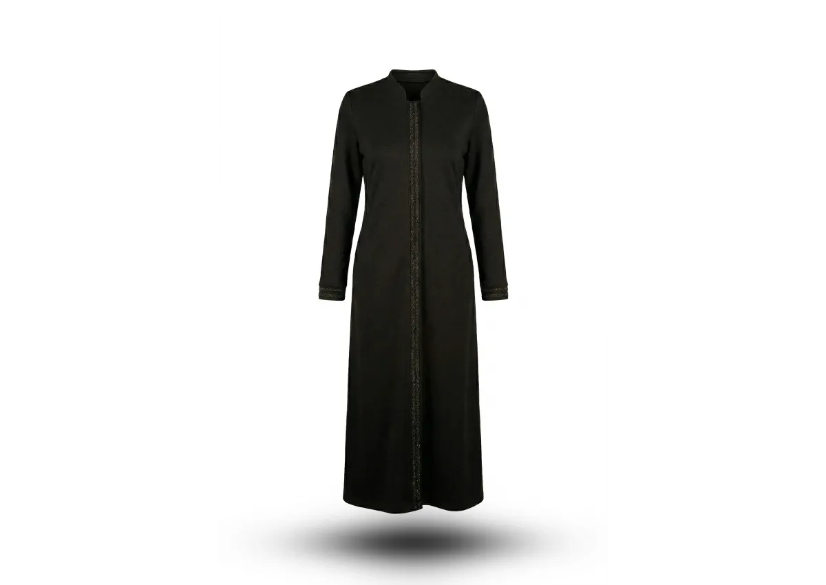 HESNA 2206 NAKIŞLI PARDESÜ - KAHVE - (Asorti: 4-7)