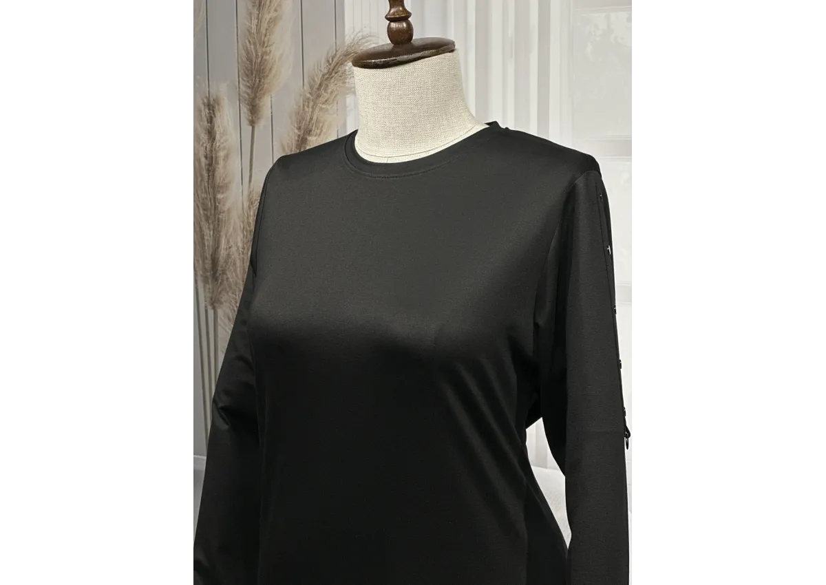 FEYZA ELBİSE - SİYAH - (Asorti: 3-6)